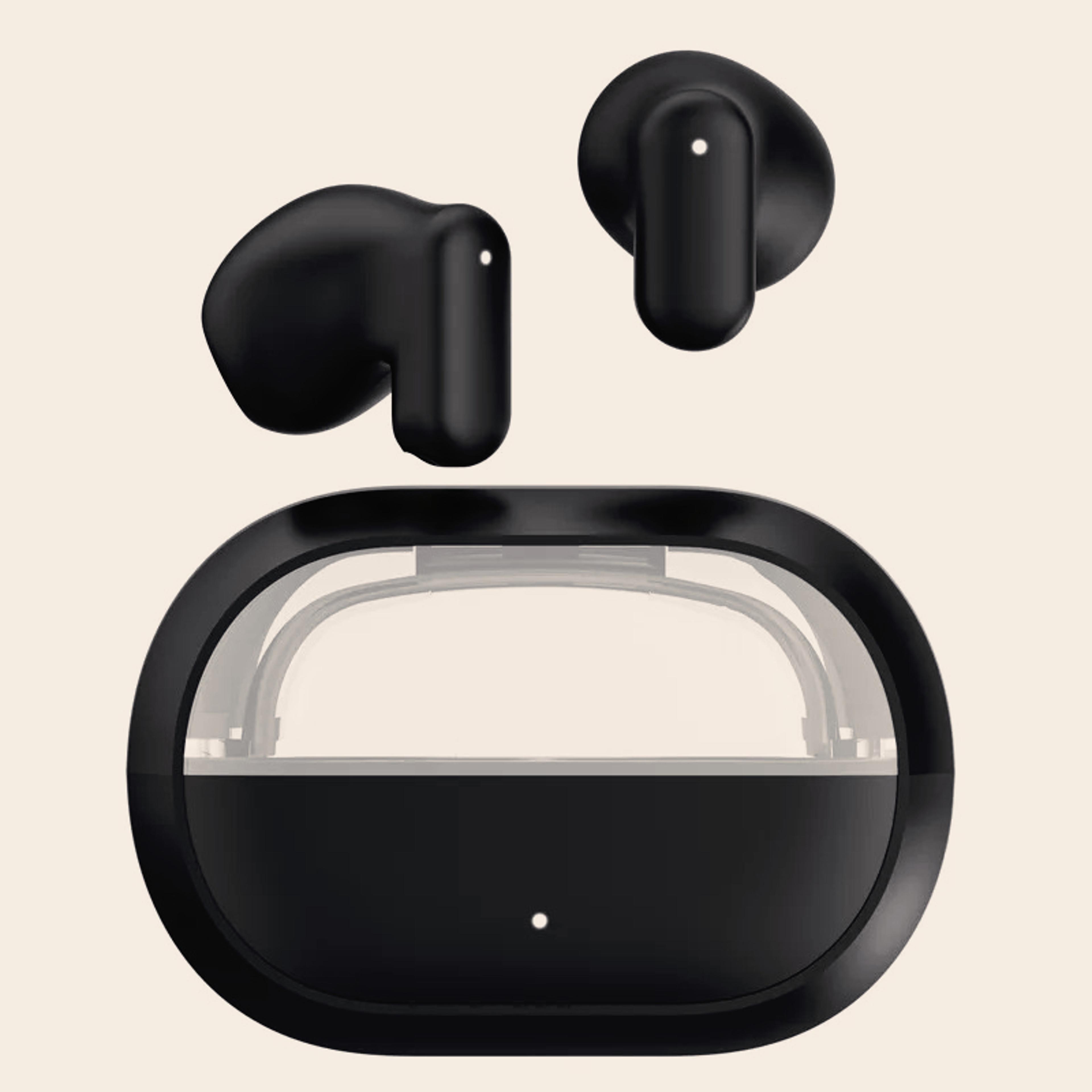 noise cancelling wireless bluetooth earbuds with hifi stereo sound and built in mic