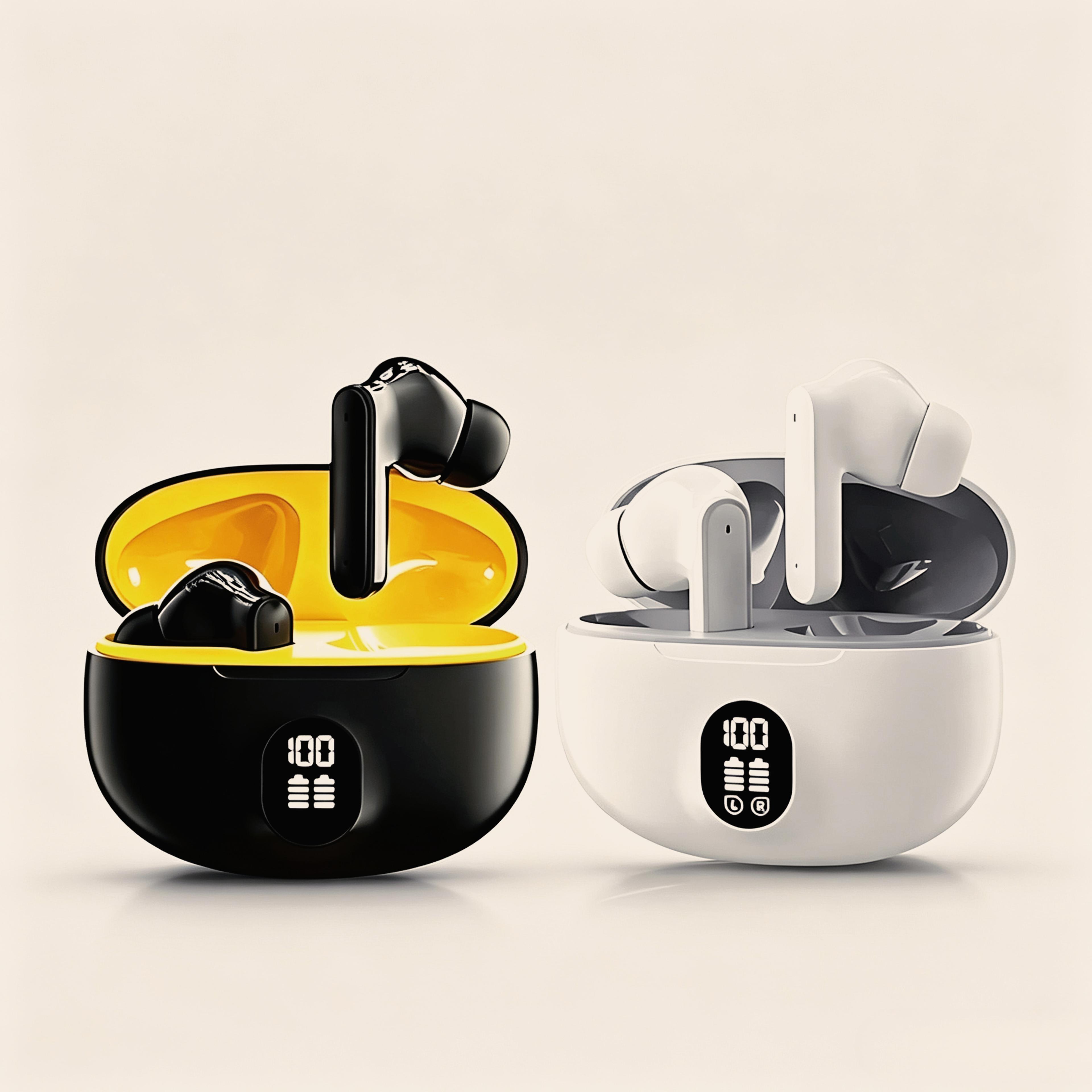 mini slim tws wireless bluetooth earbuds with noise isolation and built in mic for music calls