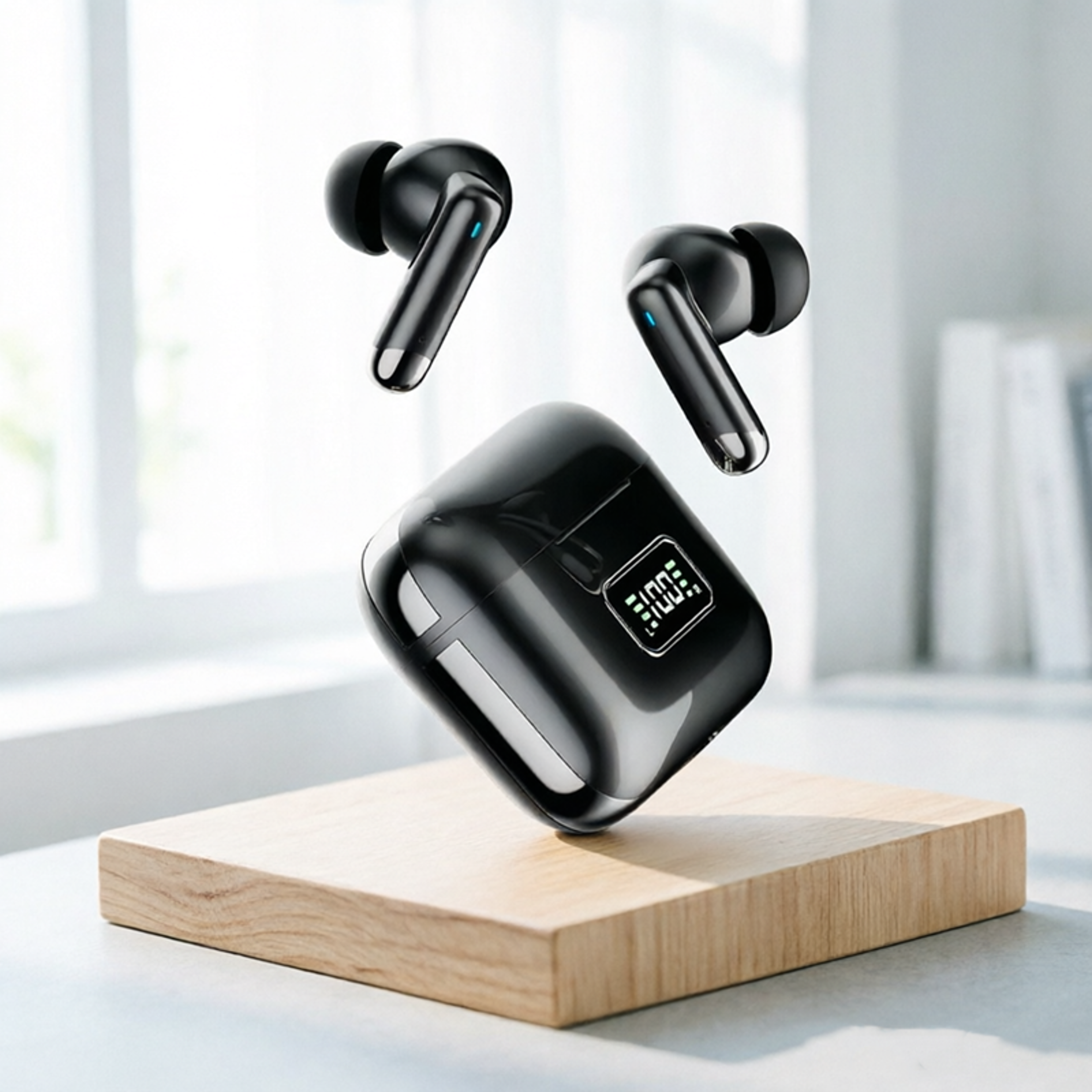 bluetooth wireless earbuds sports earphones with mic waterproof noise reduction headphones