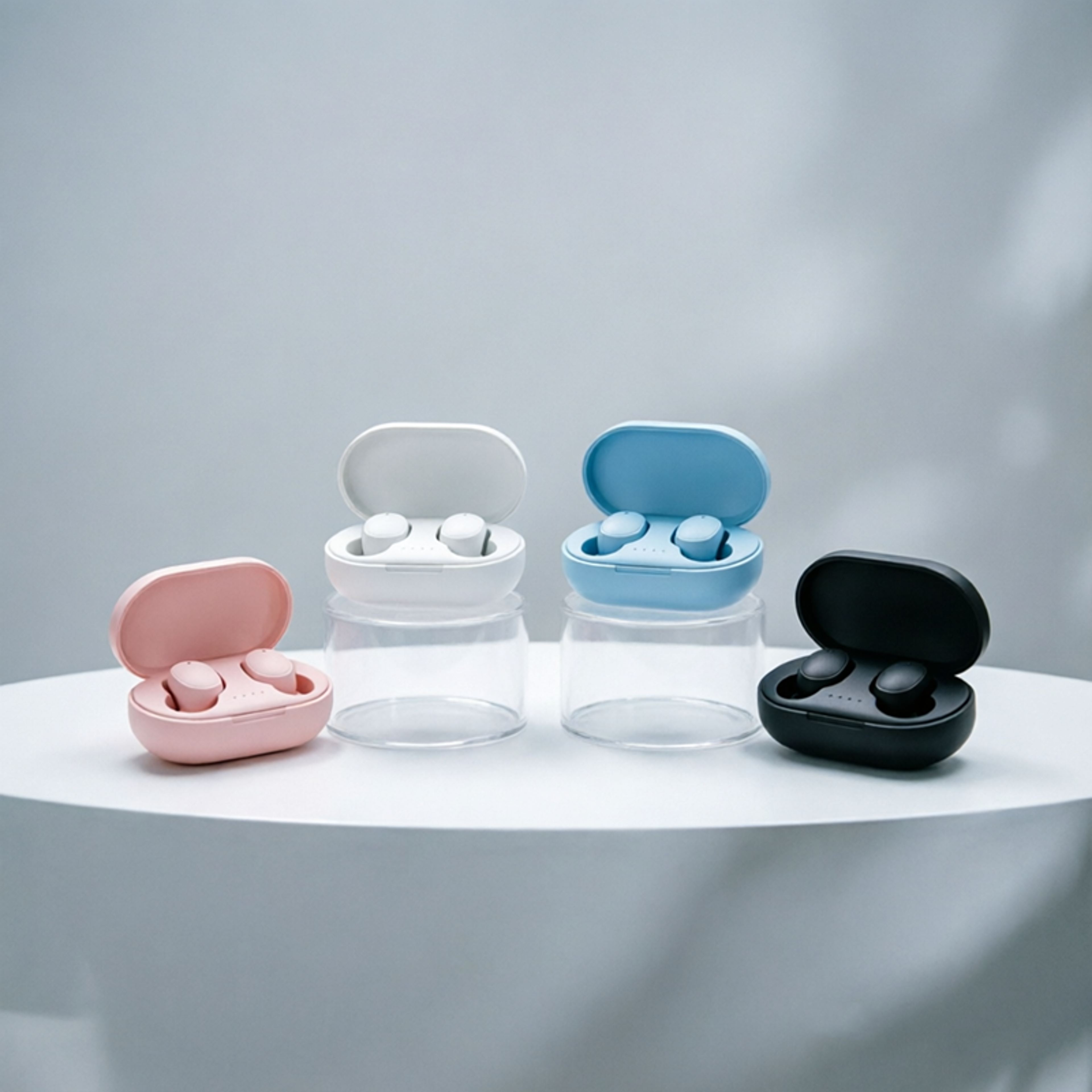 wireless bluetooth earbuds with mic noise cancelling headphones for smartphones