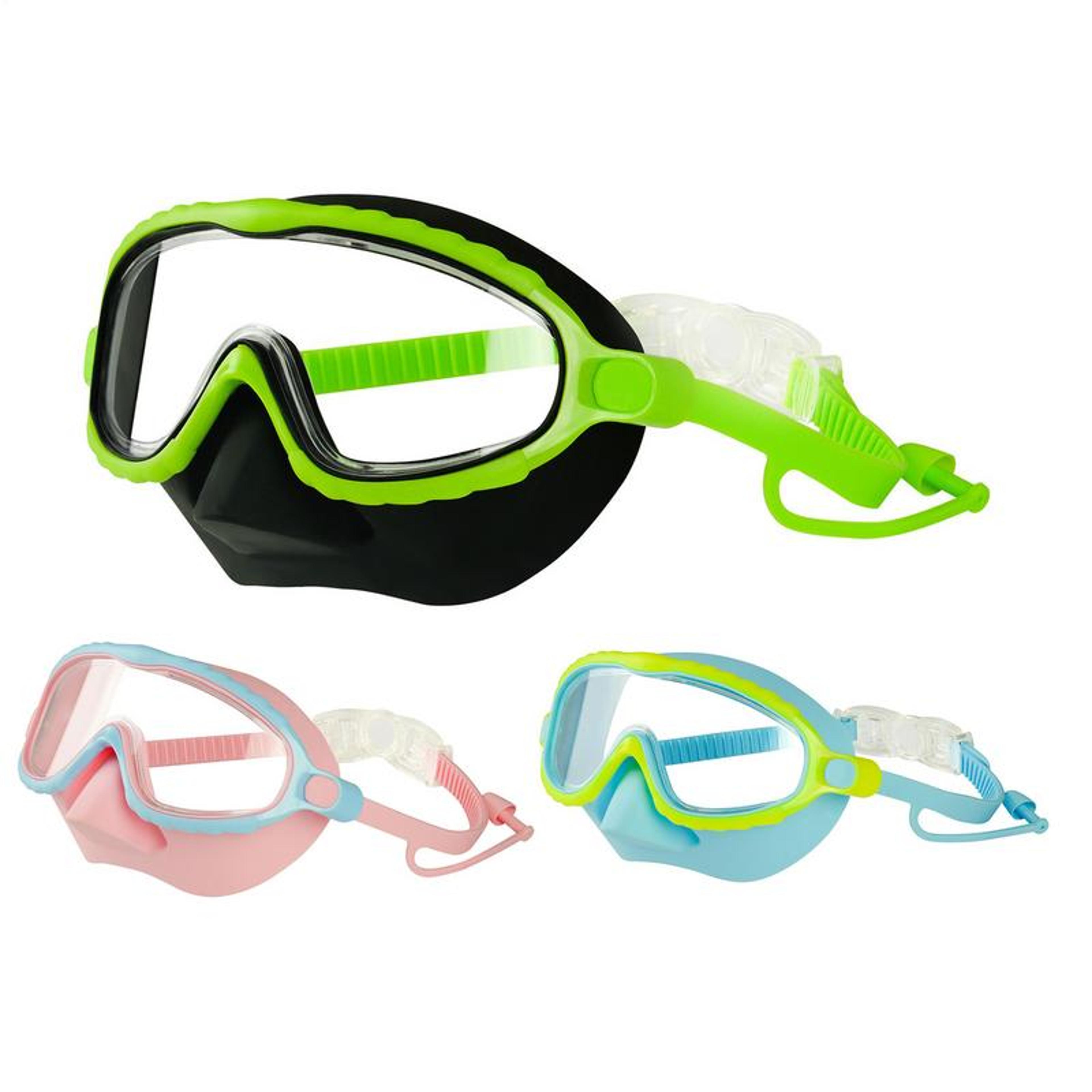 kids snorkeling goggles with nose cover anti fog leakproof swimming mask for diving and pool fun