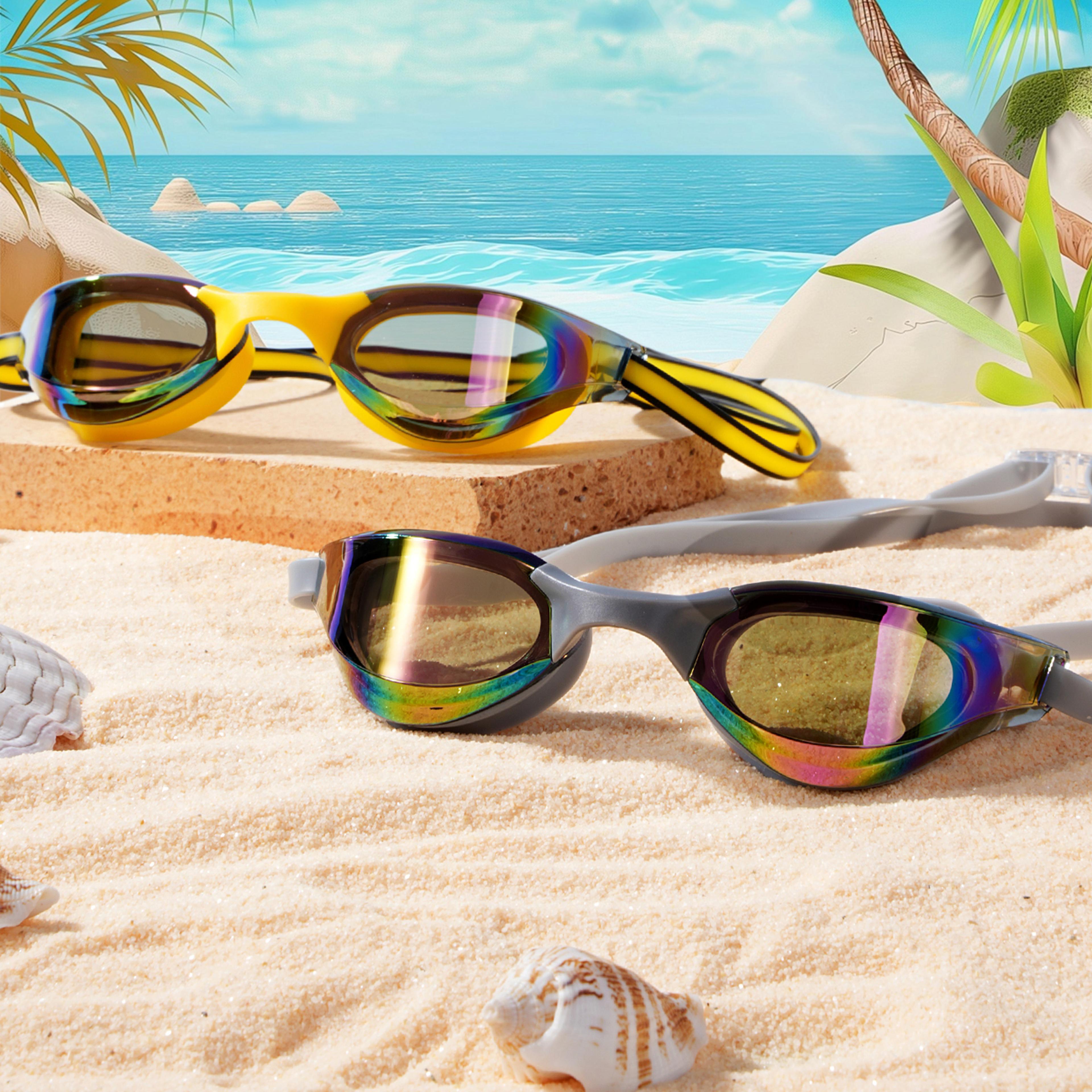 anti fog swim goggles for adults with uv protection and clear vision