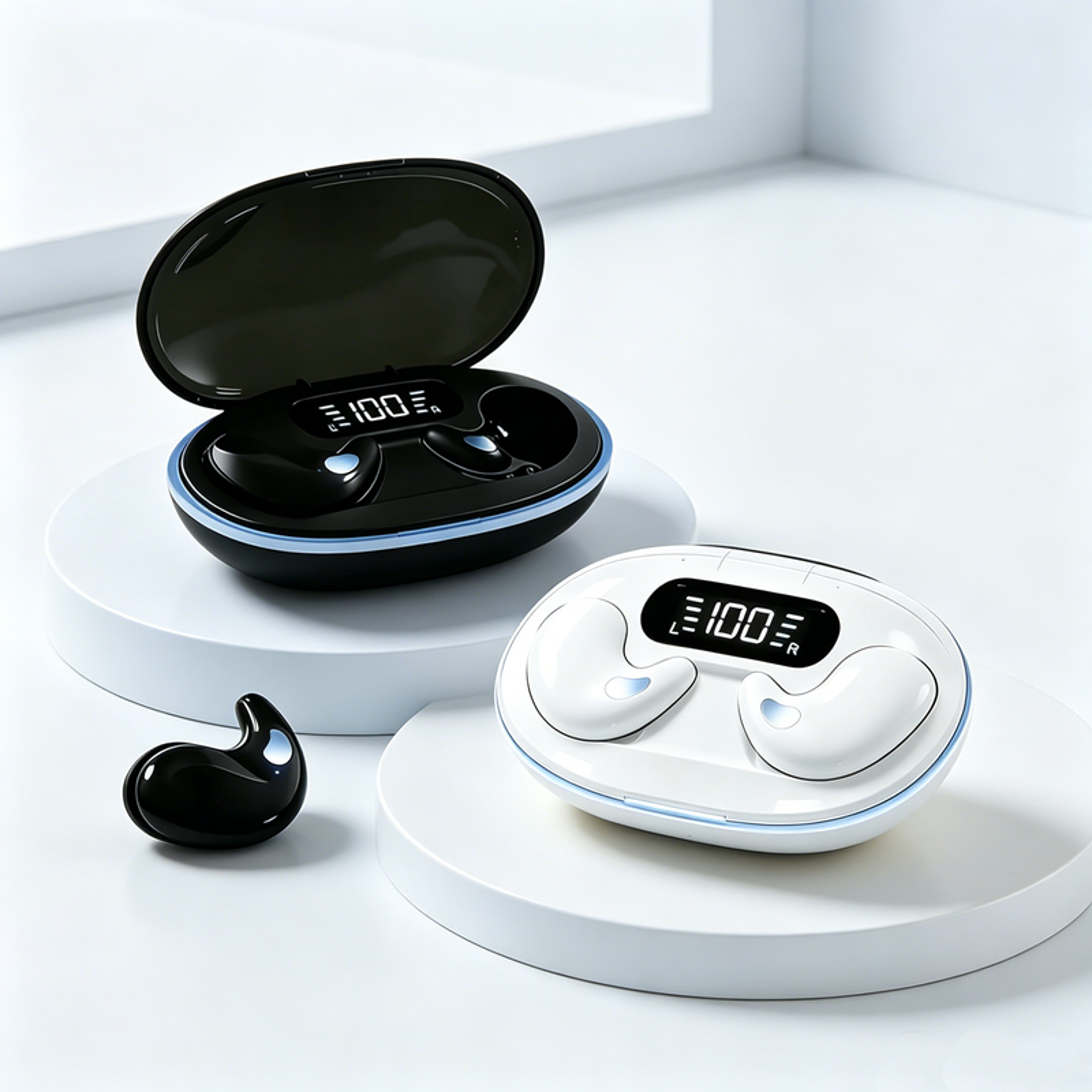 wireless bluetooth headset noise reduction for sports gaming and sleep