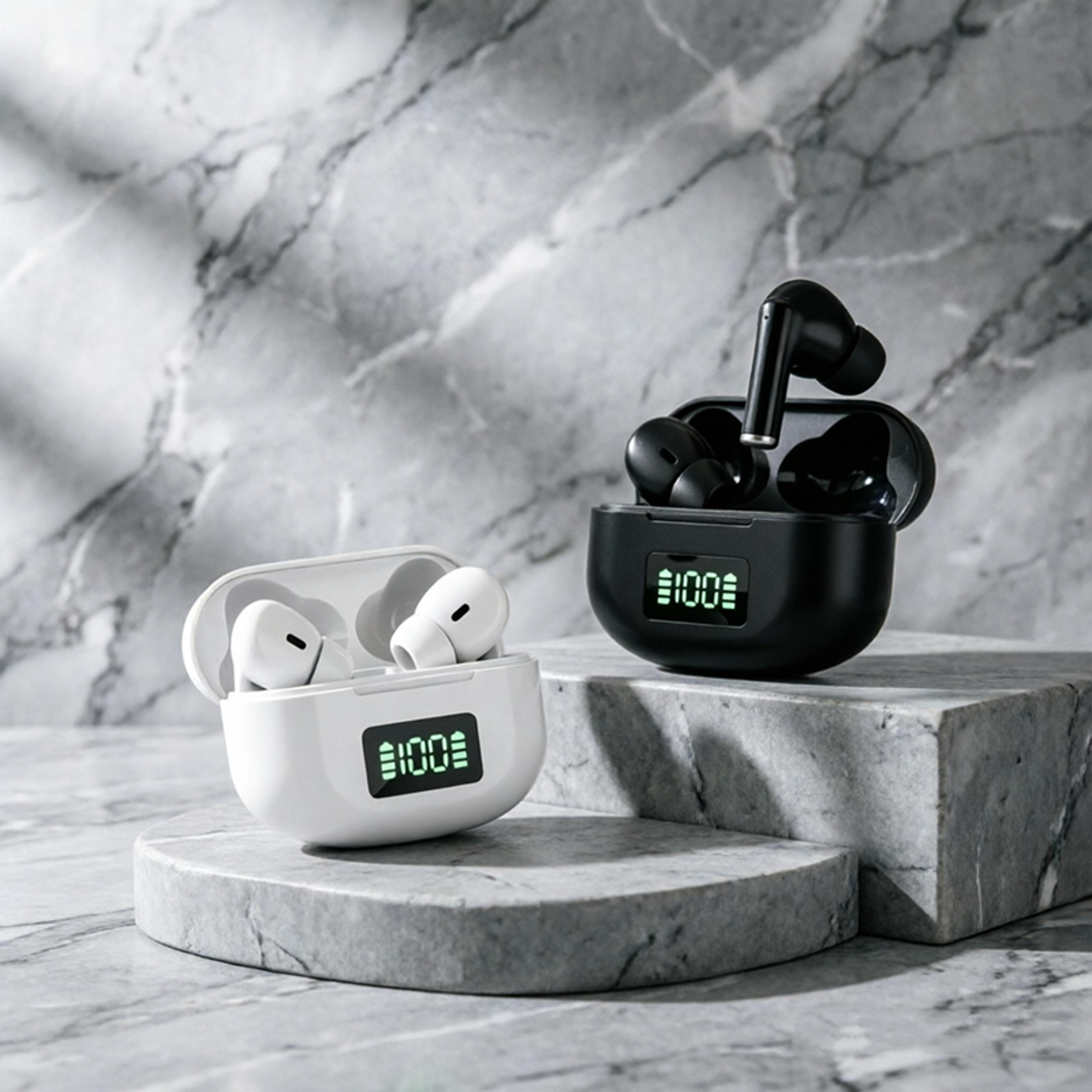 wireless bluetooth earbuds sports stereo in ear noise cancelling headphones for smartphones