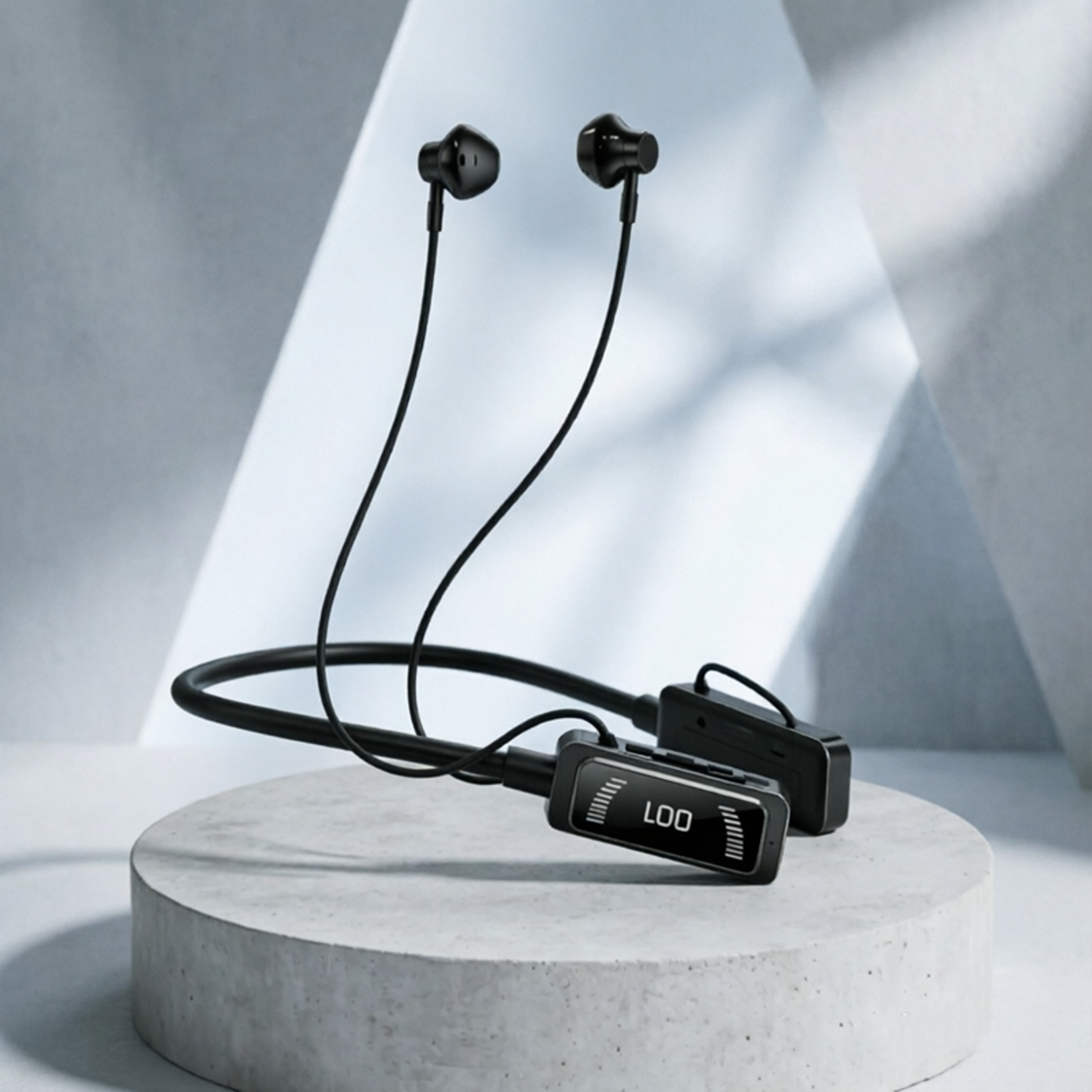 long endurance led bluetooth earphones wireless neckband sports gaming headset