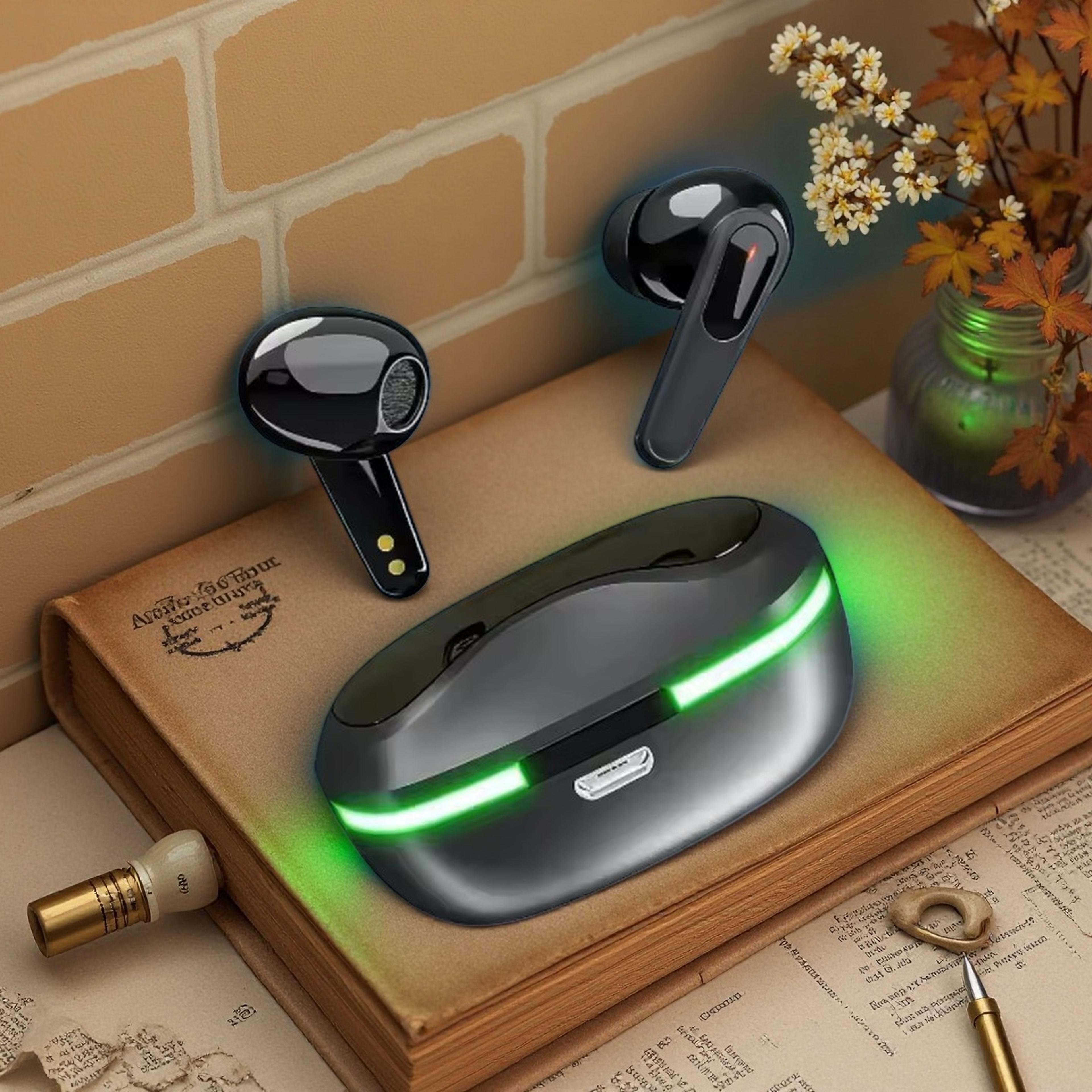 wireless bluetooth earbuds with noise cancelling for sports gaming and music