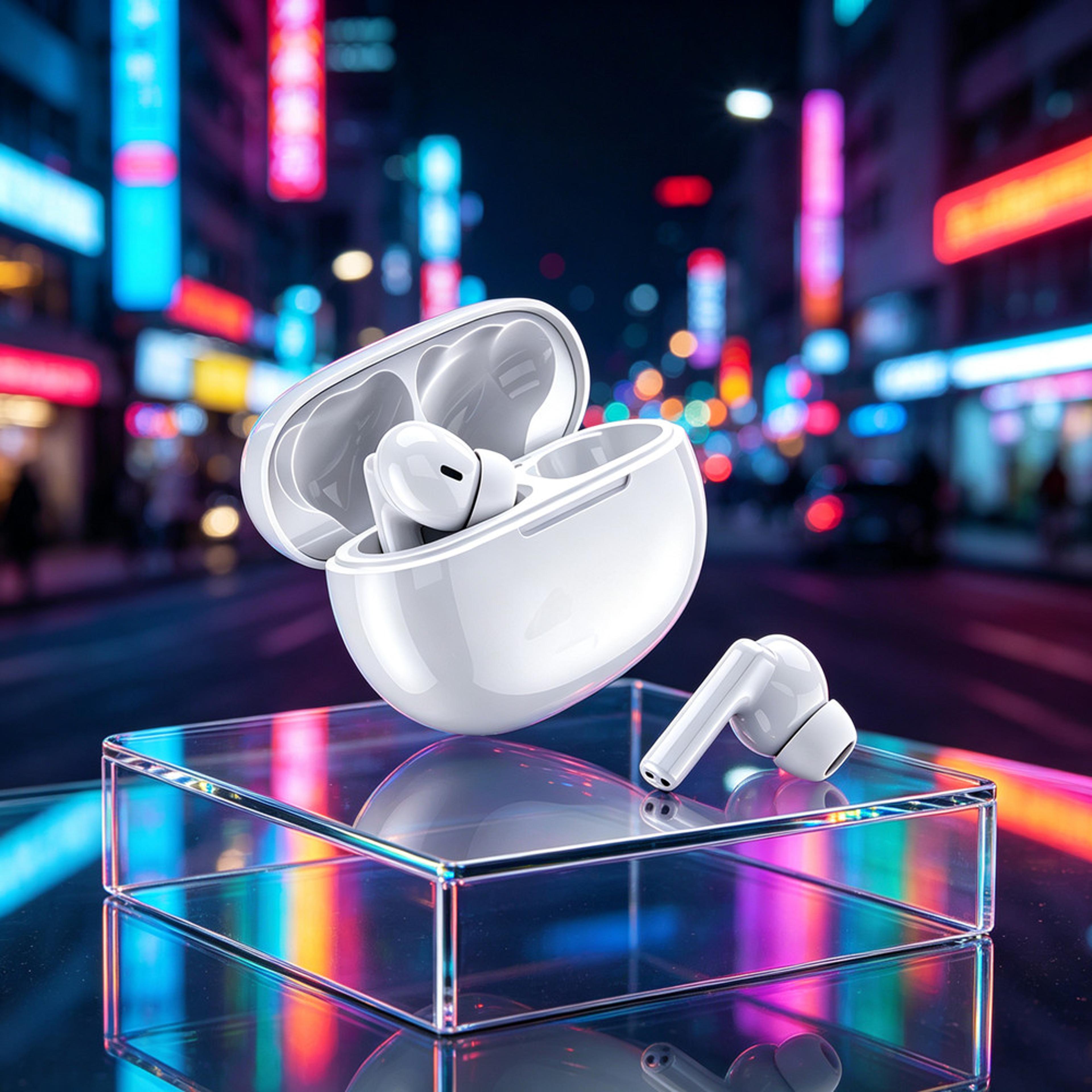 bluetooth wireless earbuds with hifi sound touch control noise reduction