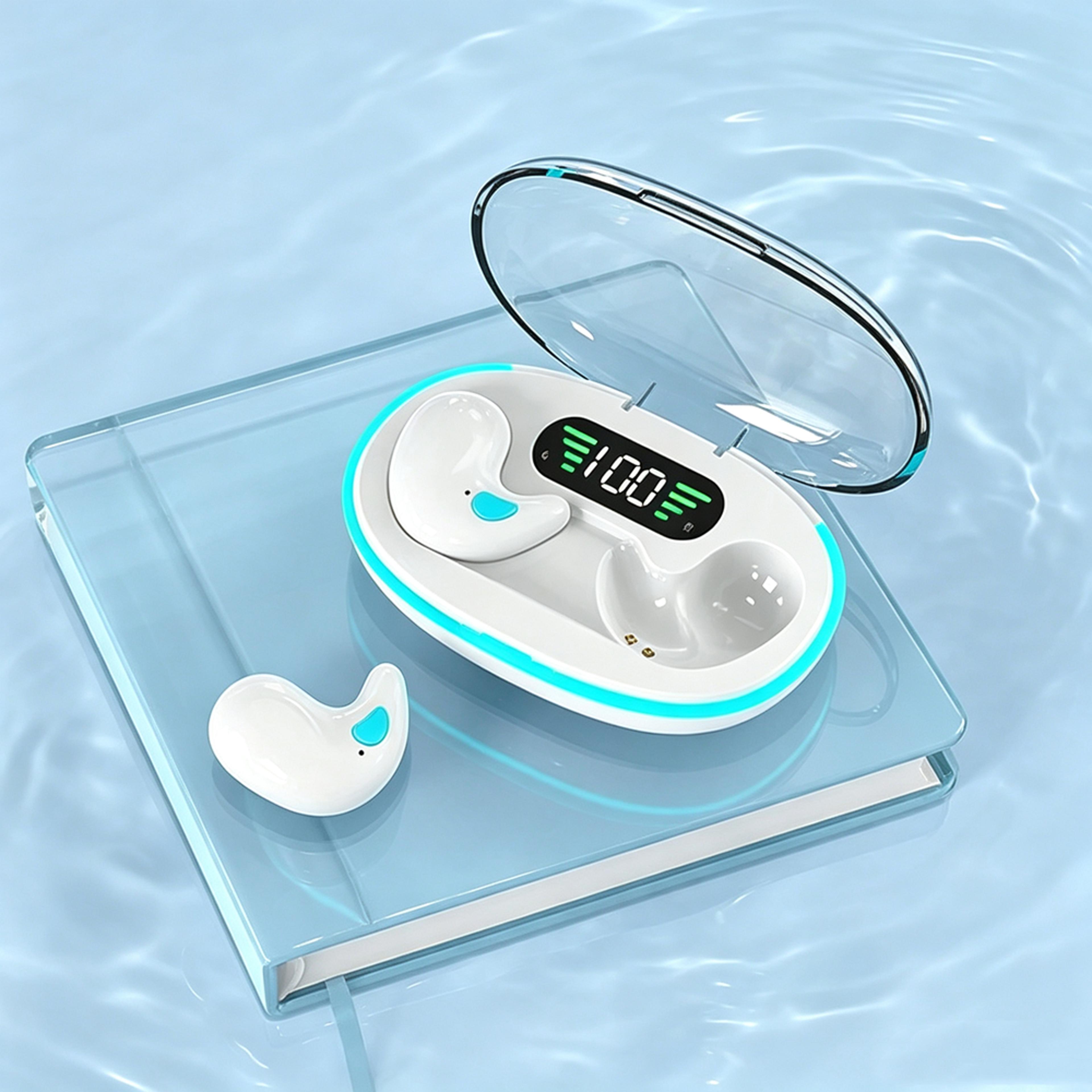 ultra thin wireless sleep headphones invisible subwoofer sports earbuds
