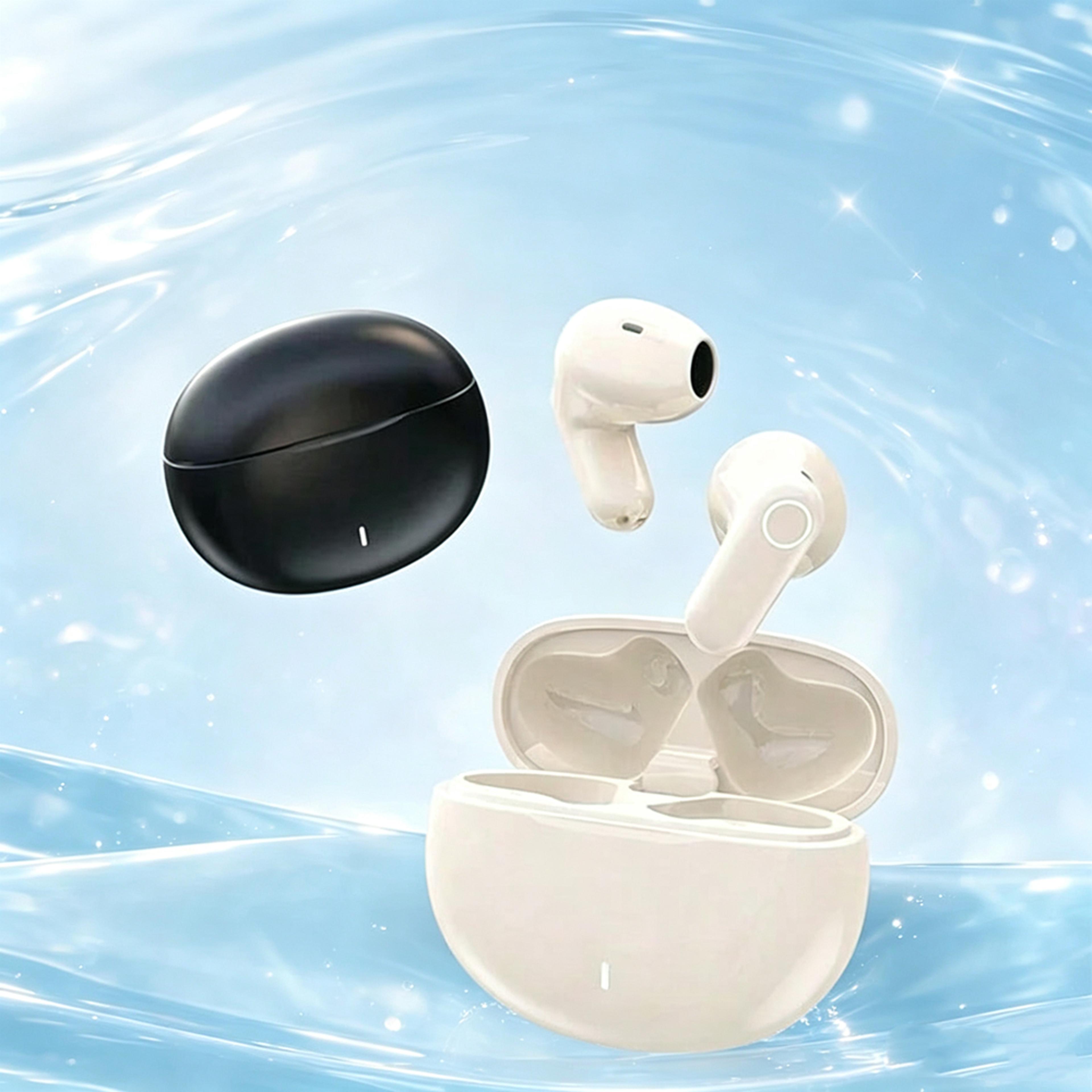 wireless bluetooth earbuds with noise cancelling long battery life and built in mic