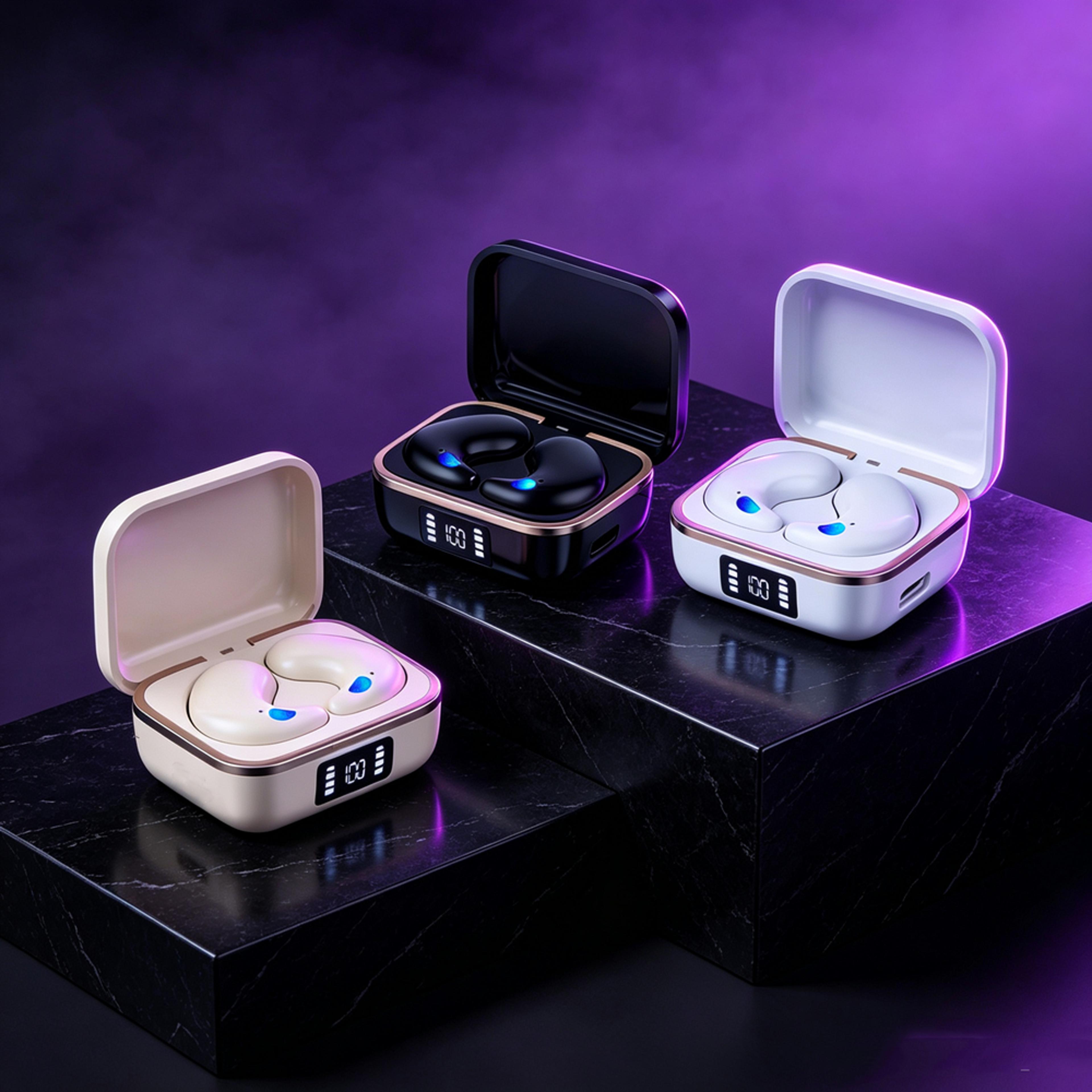 sleeping earbuds wireless mini bluetooth headphones hidden stereo earphones with hd mic