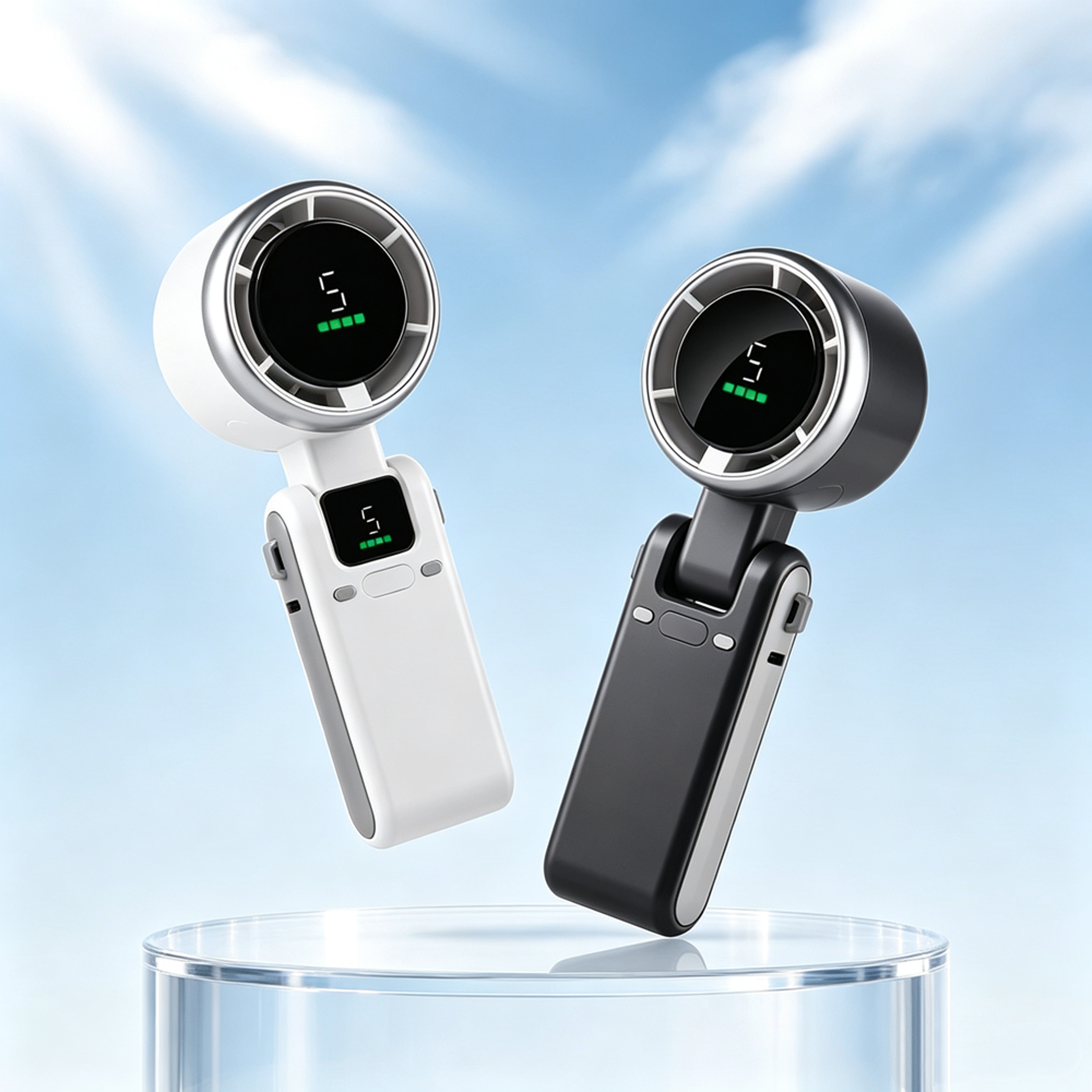 usb bladeless neck fan with magnetic base portable cooling fan