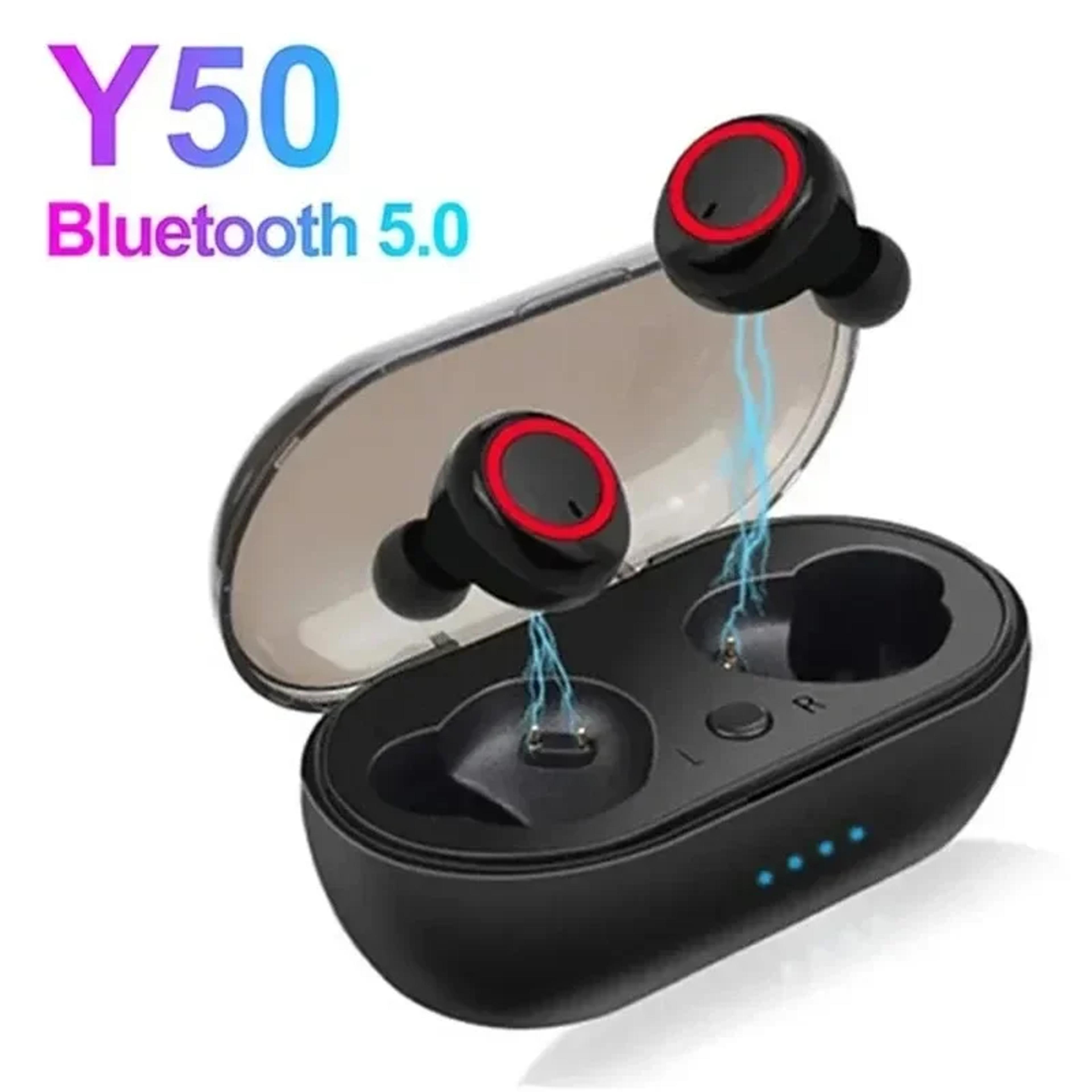 tws bluetooth wireless earbuds with deep bass waterproof sport headphones