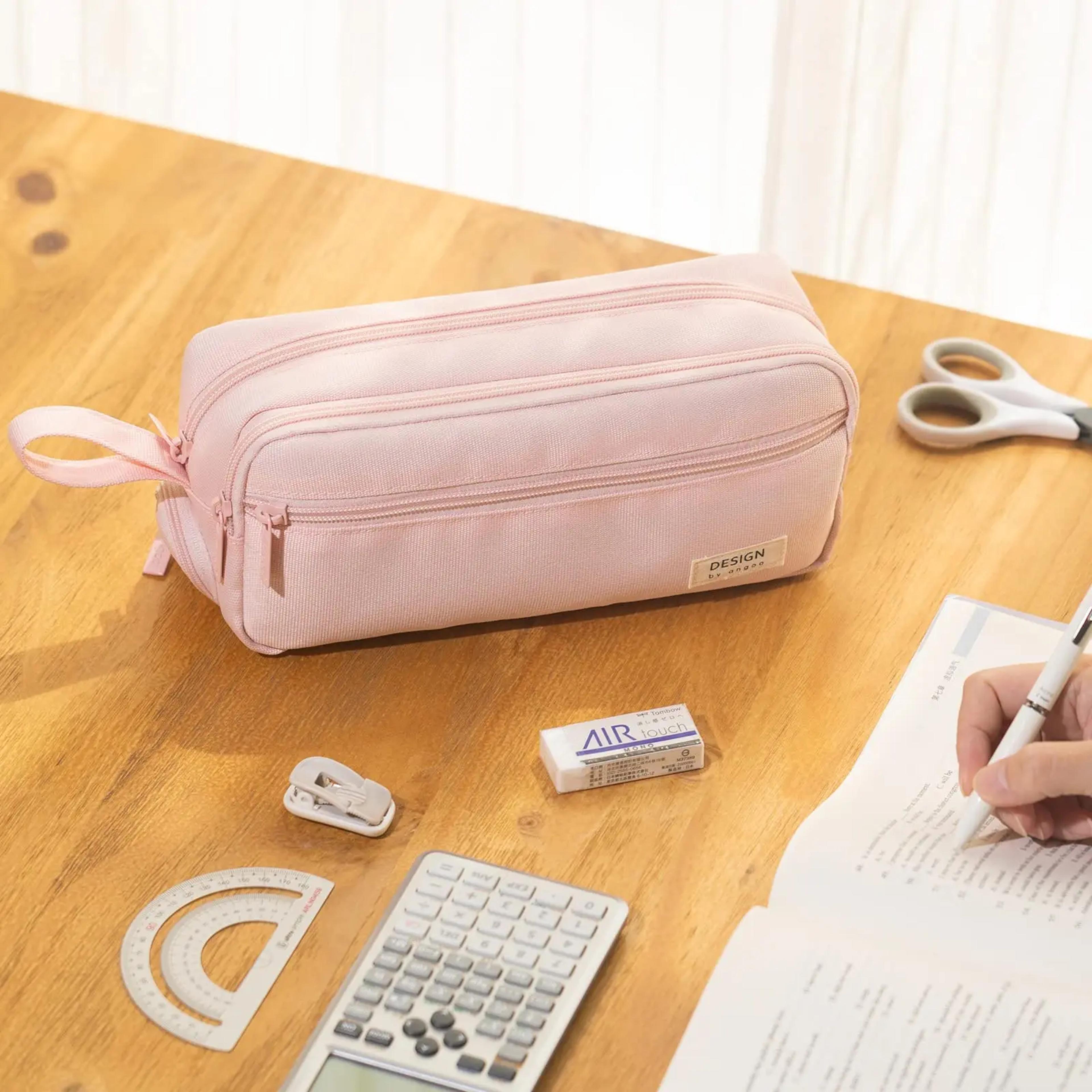 large capacity multi compartment pencil case waterproof stationery organizer
