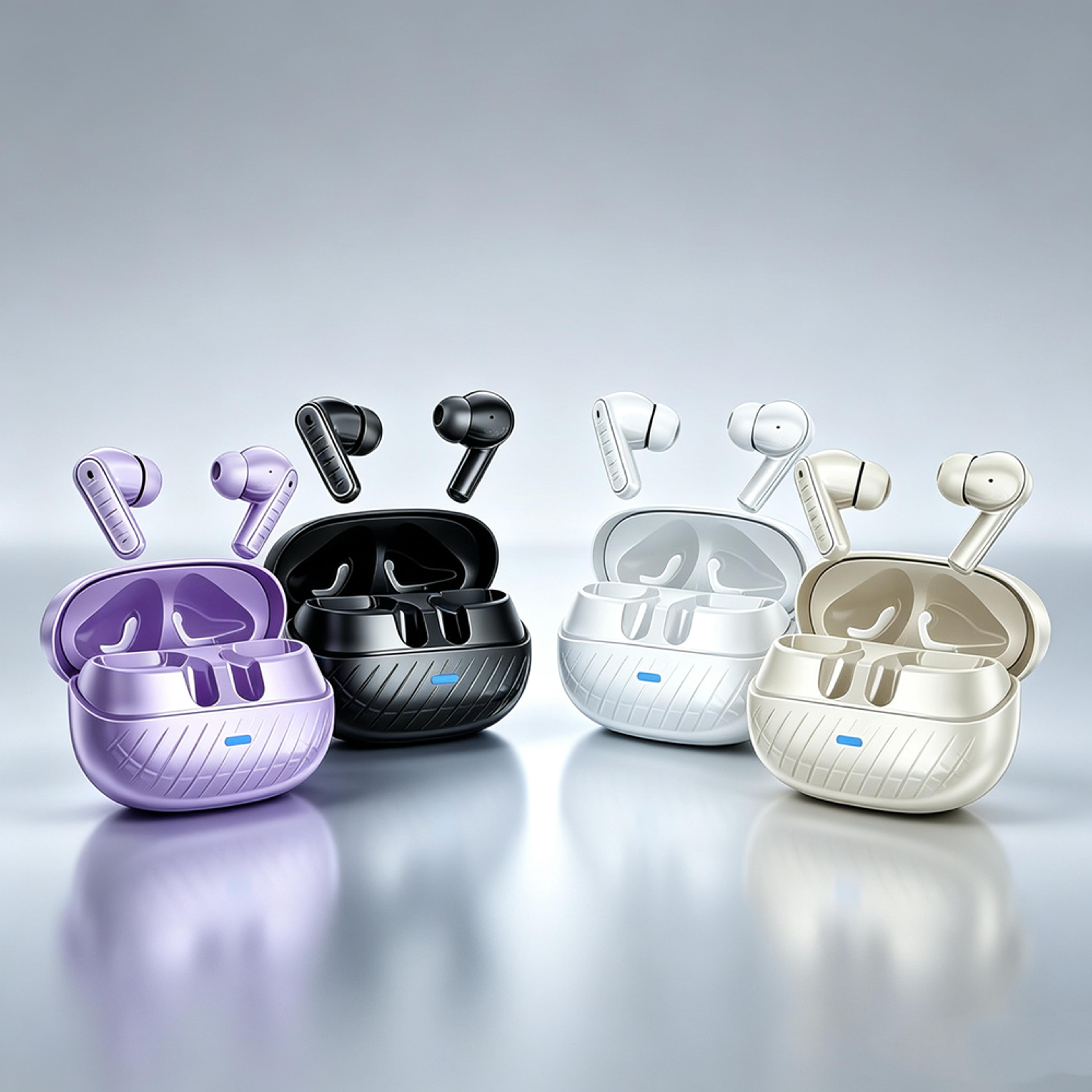 tws bluetooth earbuds wireless headphones with hifi stereo sound and noise reduction