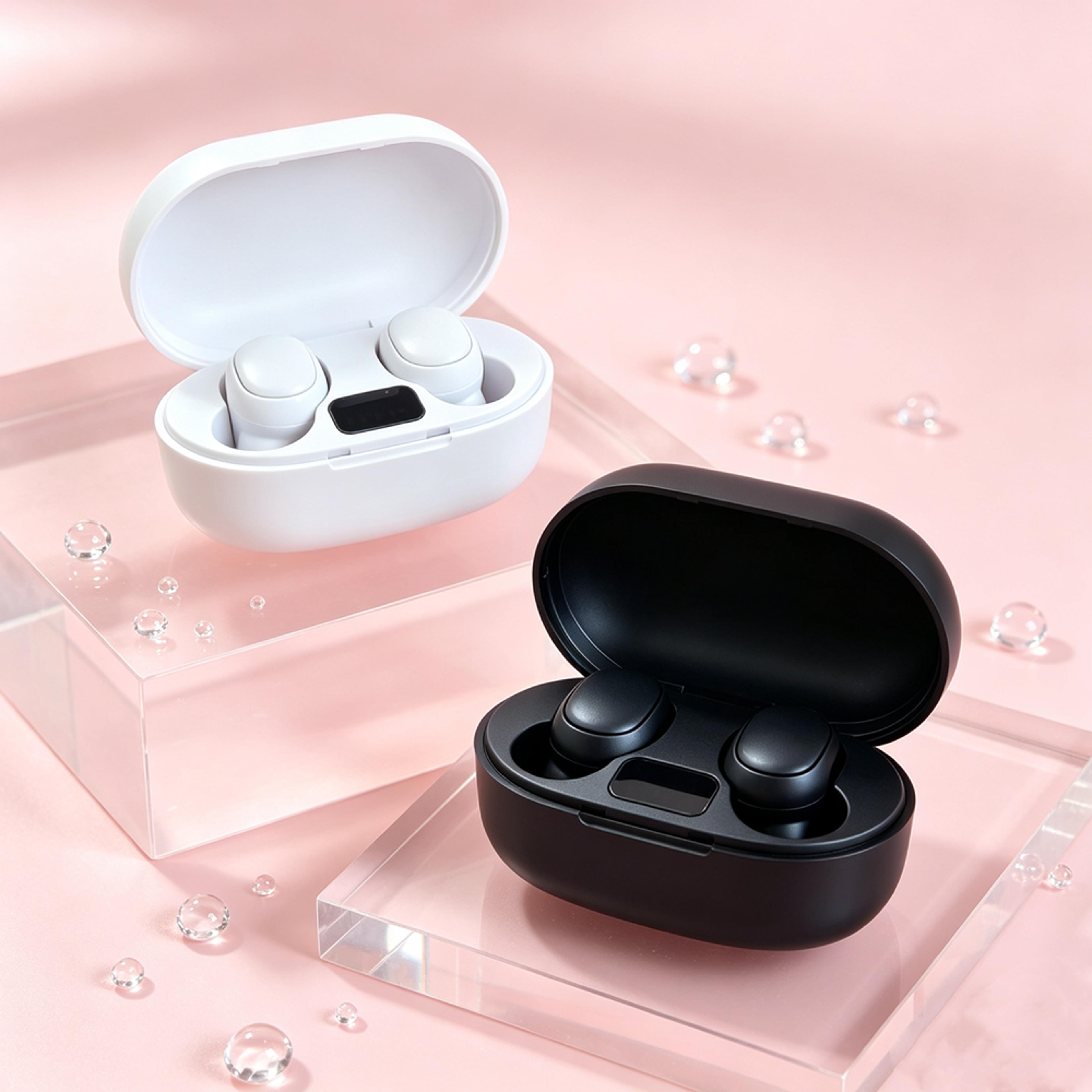 sleek minimalist tws bluetooth earbuds with premium wireless design