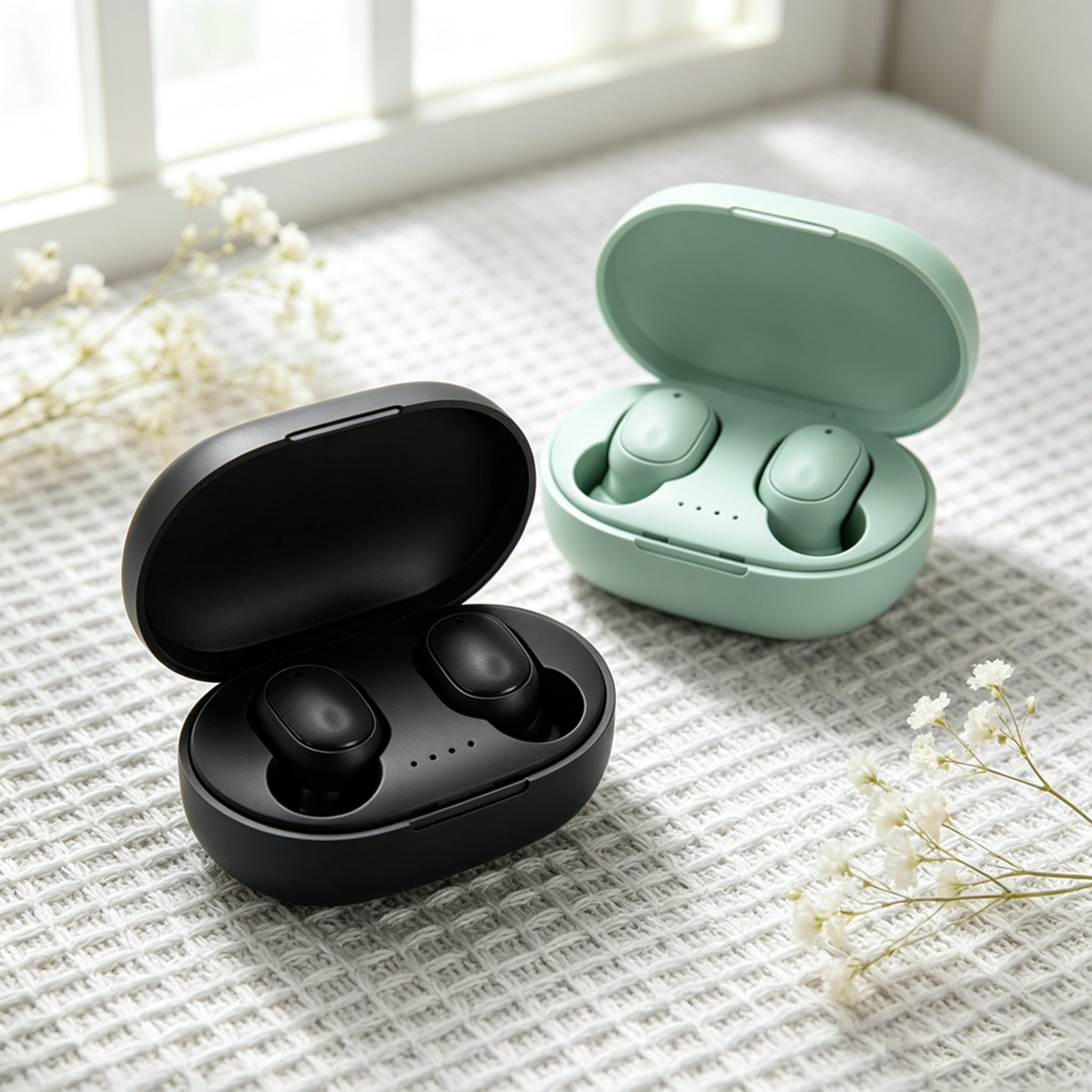 fast charging tws wireless earbuds with bluetooth audio