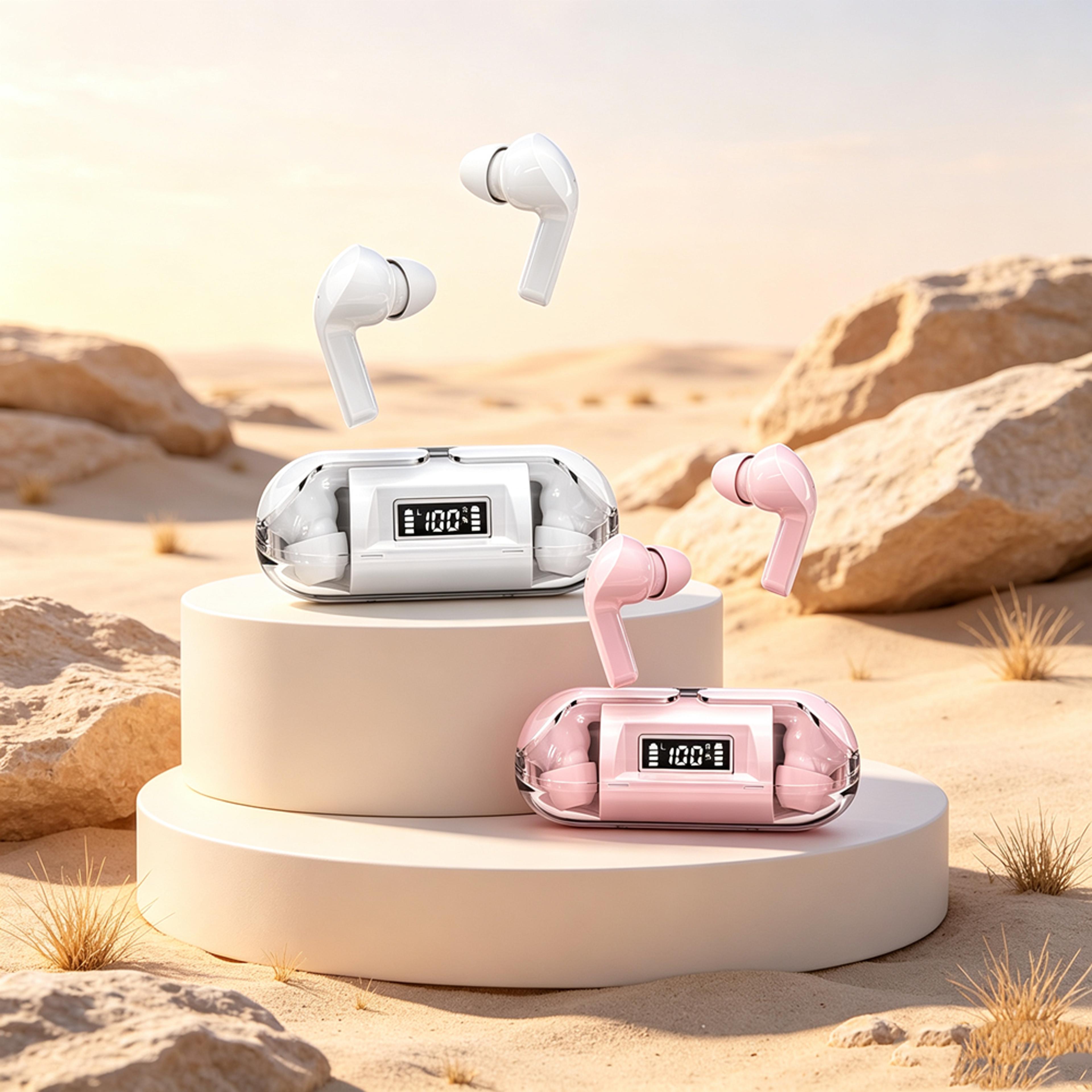 wireless bluetooth earbuds with built in mic hands free calls and clear sound