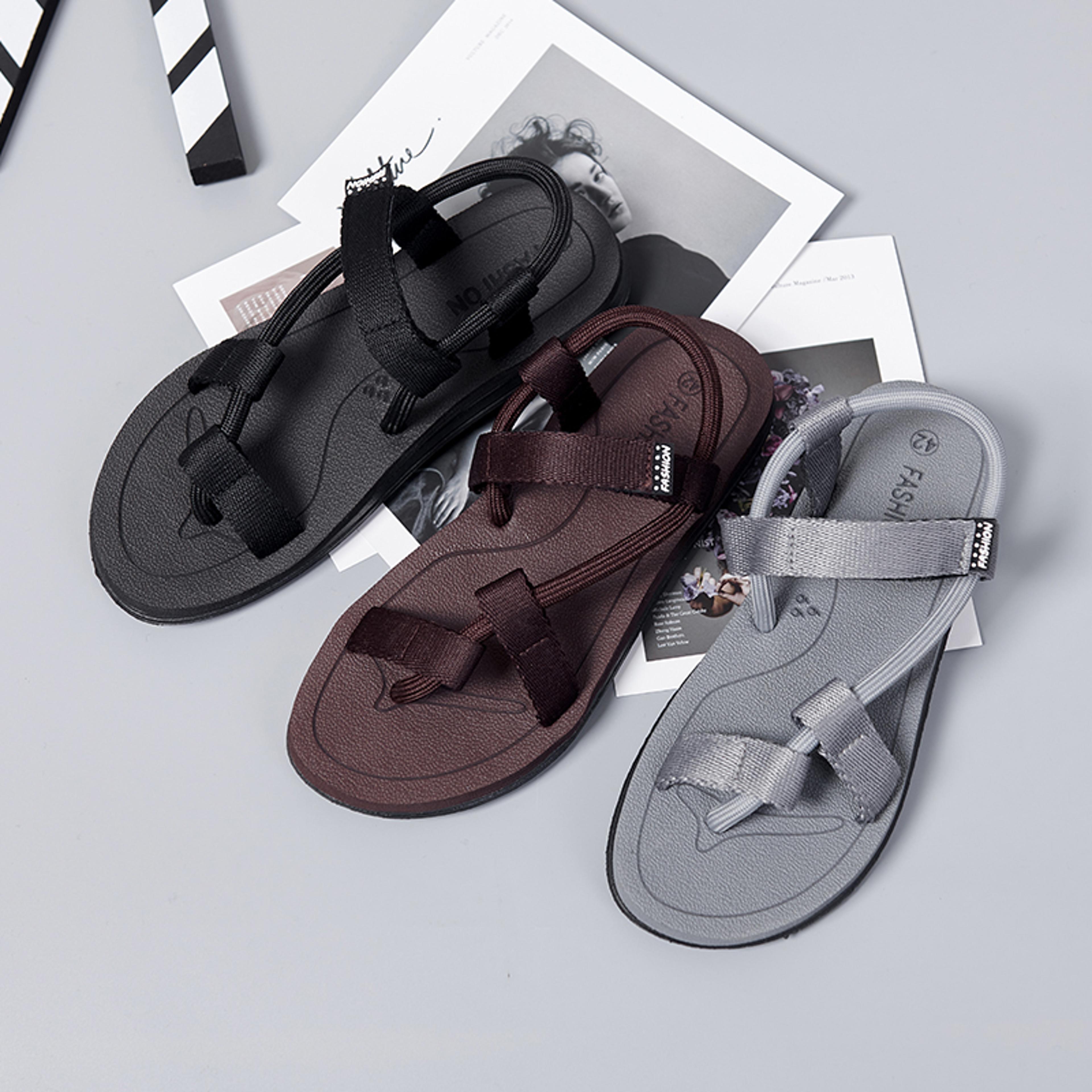 summer new mens sandals, roman gladiator shoes, outdoor beach flip flops, leisure driving slippers, casual sandals