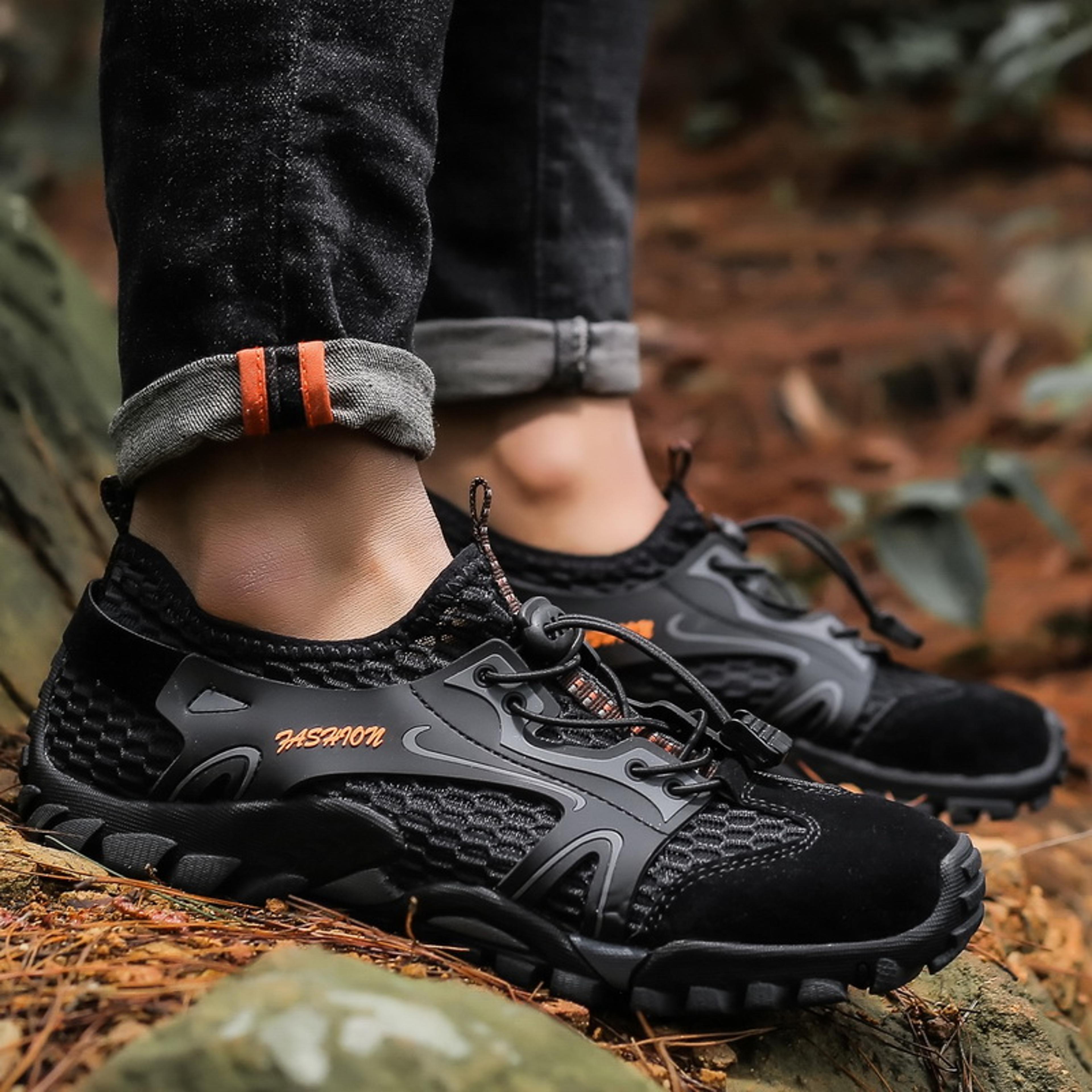 mens outdoor anti-slip wear-resistant shoes, hiking shoes, jogging trekking sneakers, fast outdoor hombre