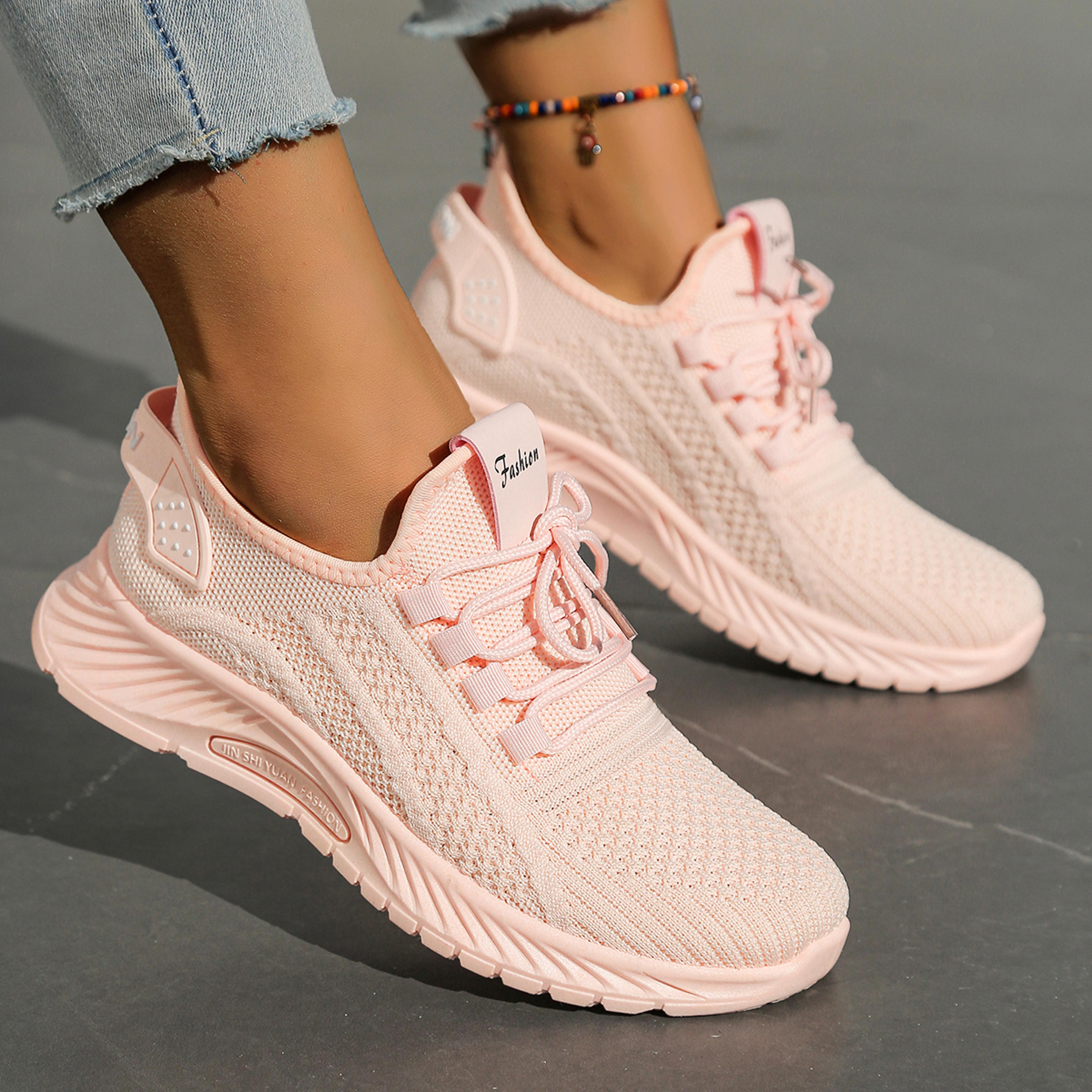women shoes casual sneaker, new fashion leisure sports, cross-border factory wholesale trend fly weaving single shoes