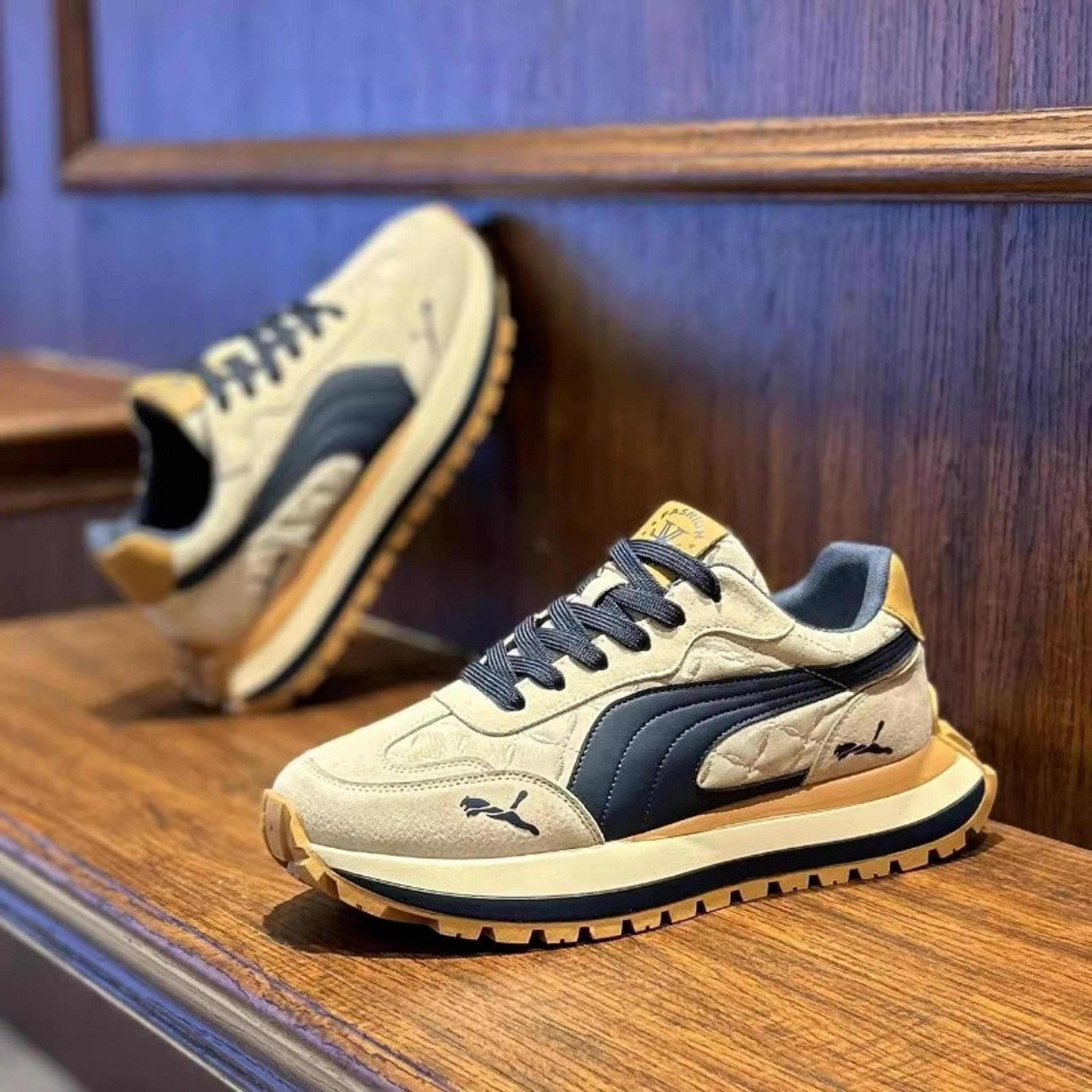 mens sports shoes, summer casual shoes, thick soled comfortable men's shoes, non-slip outdoor fashion casual board shoe