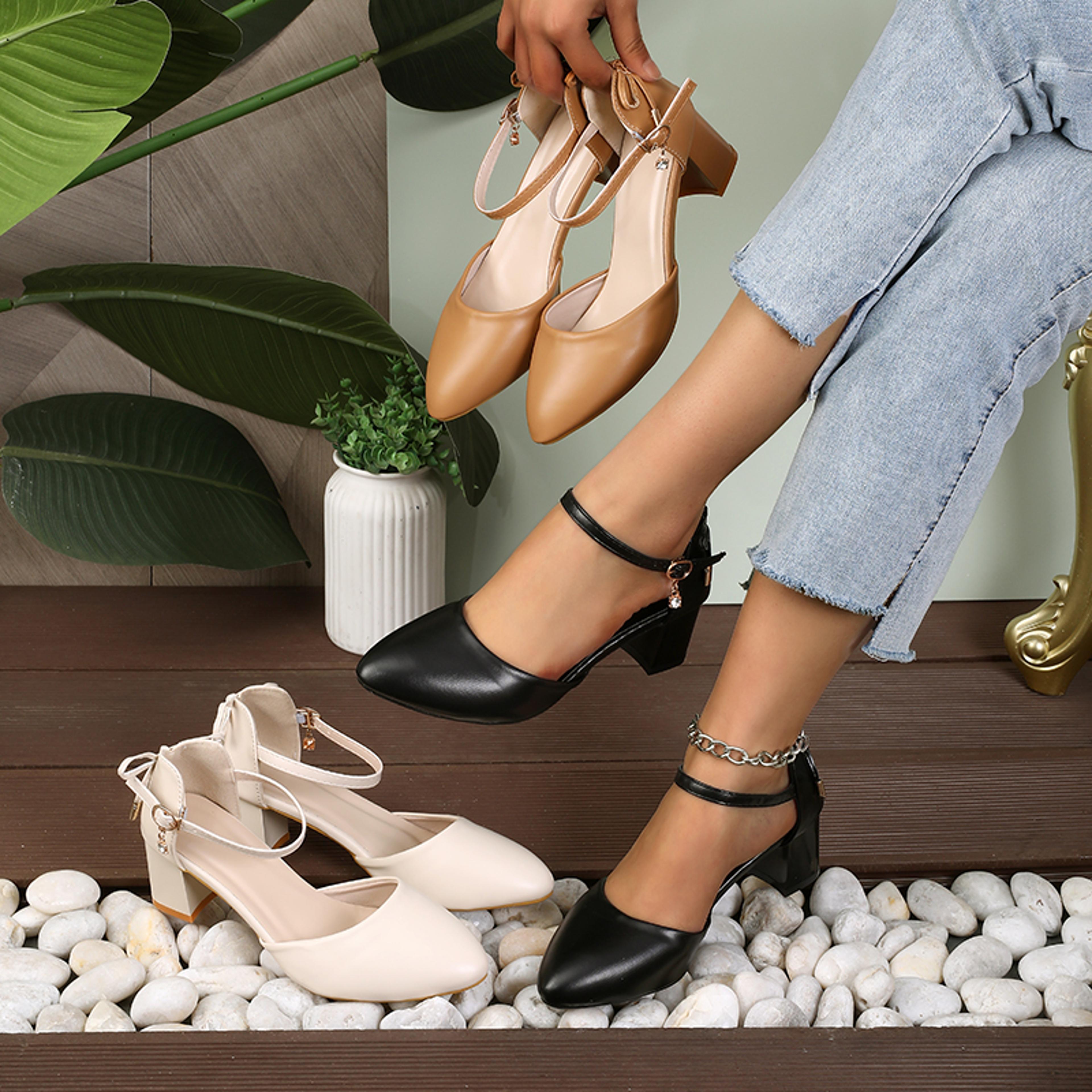 fairy style thin-strap high heels, spring summer bowknot pumps with golden buckle, chic & comfortable womens fashion