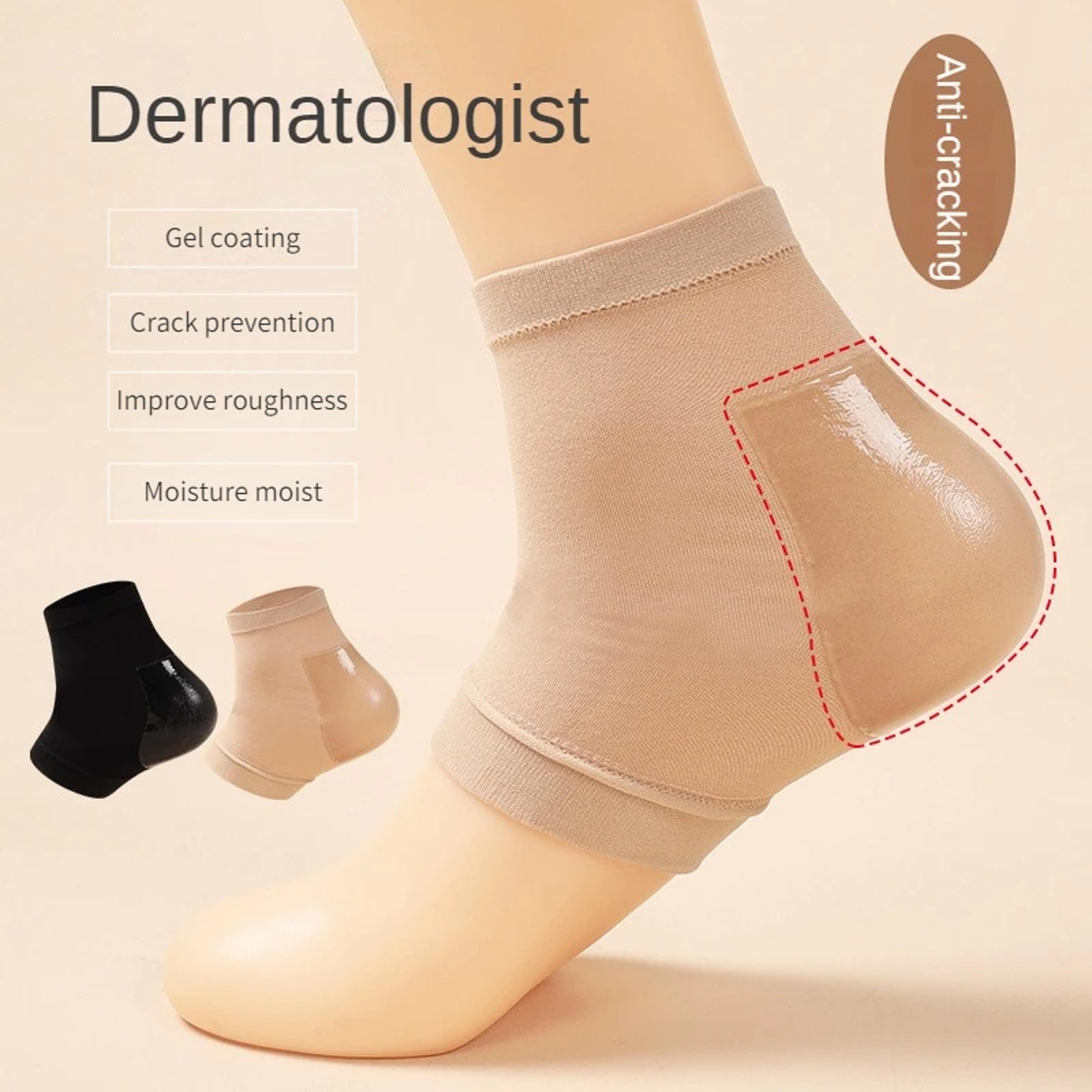 heel protective foot cover socks silicone anti-crack moisturizing pain relief socks unisex feet care