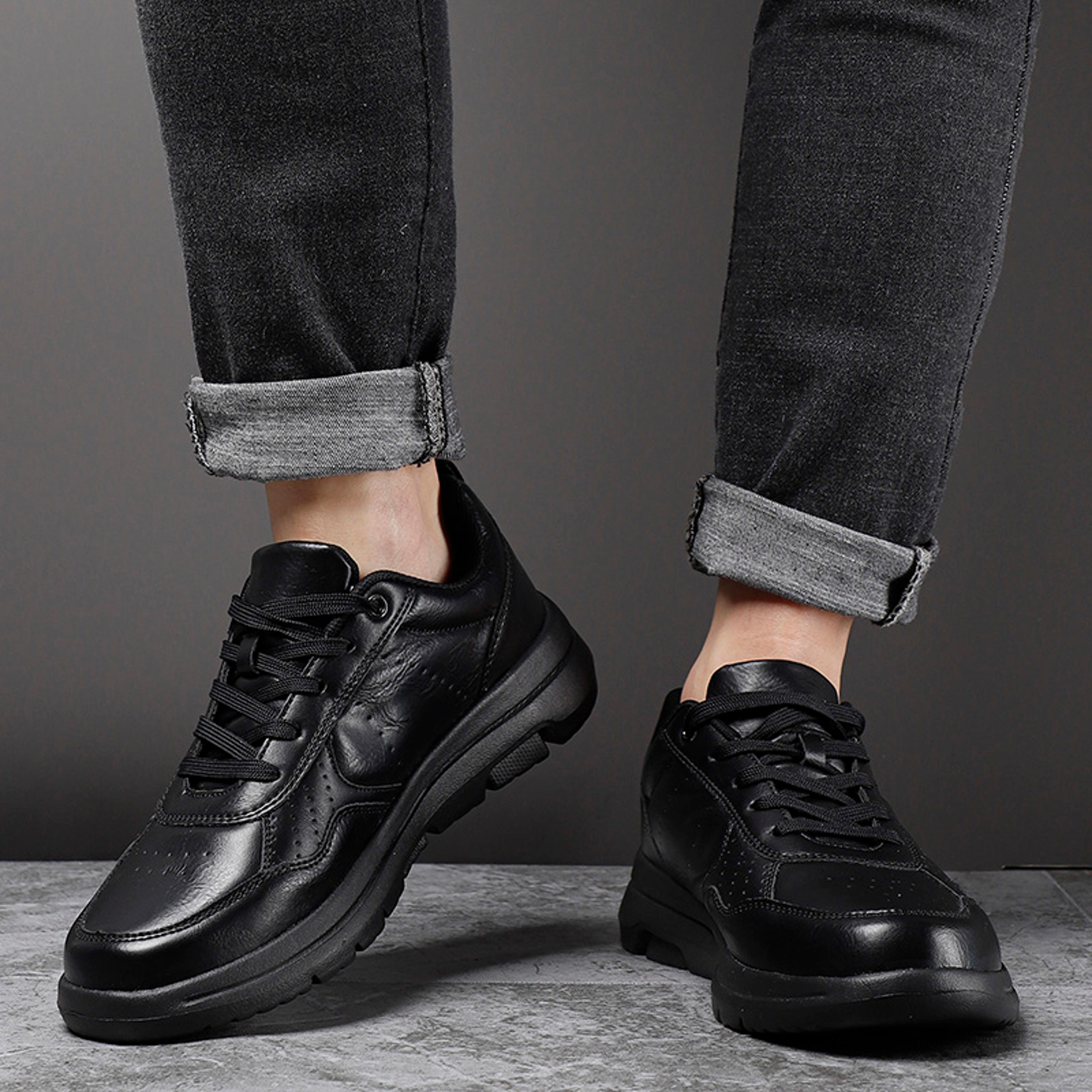 casual men shoes sneakers trend, breathable leather sneakers, non-slip male footwear, comfortable leisure shoes for men