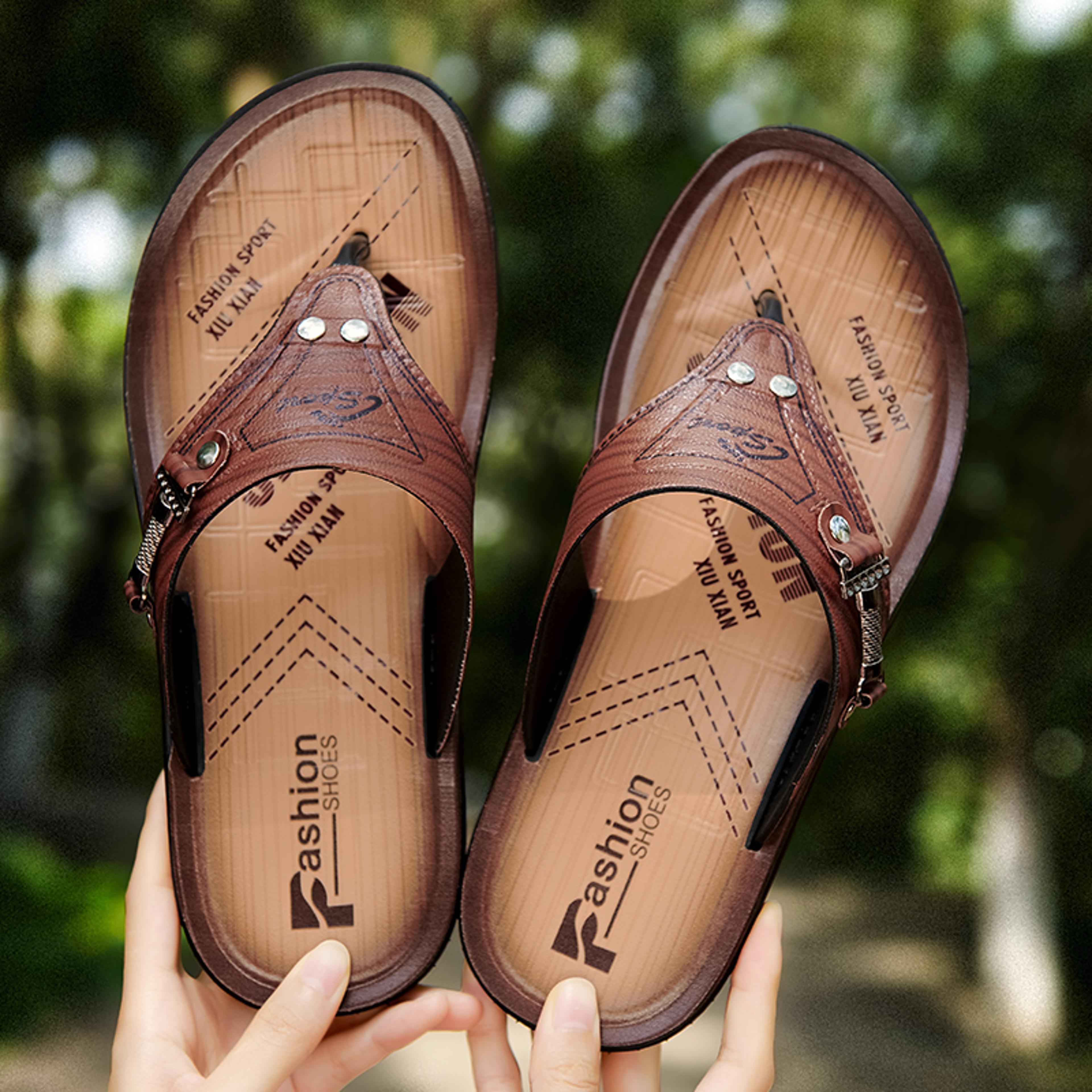 mens summer sandals slippers flip flops, outdoor zapatos hombre, casual lightweight best-selling sandals for comfot