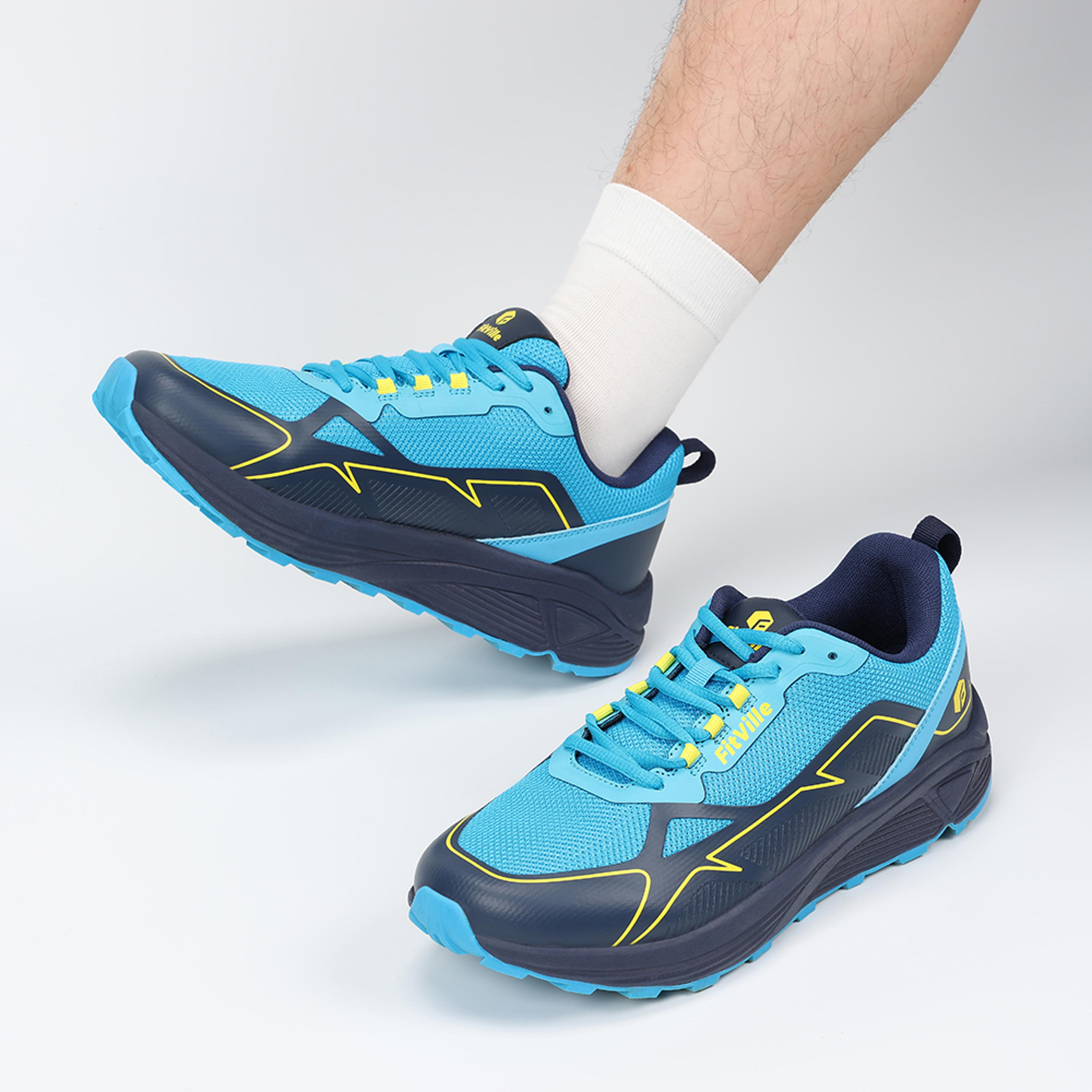 extra wide non-slip trail running shoes for men, lightweight sneakers for swollen feet, arch support & comfort
