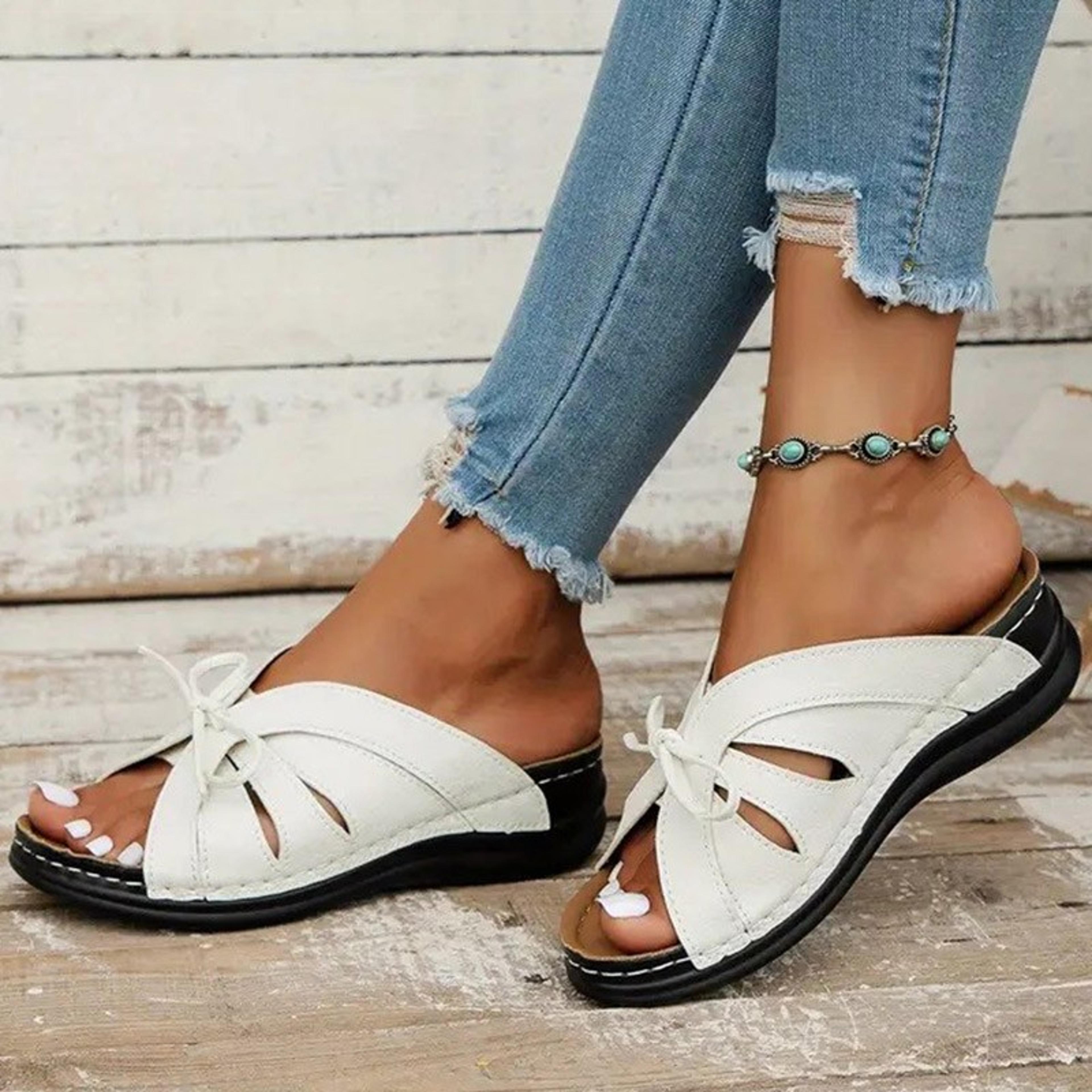 chic womens sandals sweet summer shoes woman heels sandals, comfortable summer slippers & heeled footwear