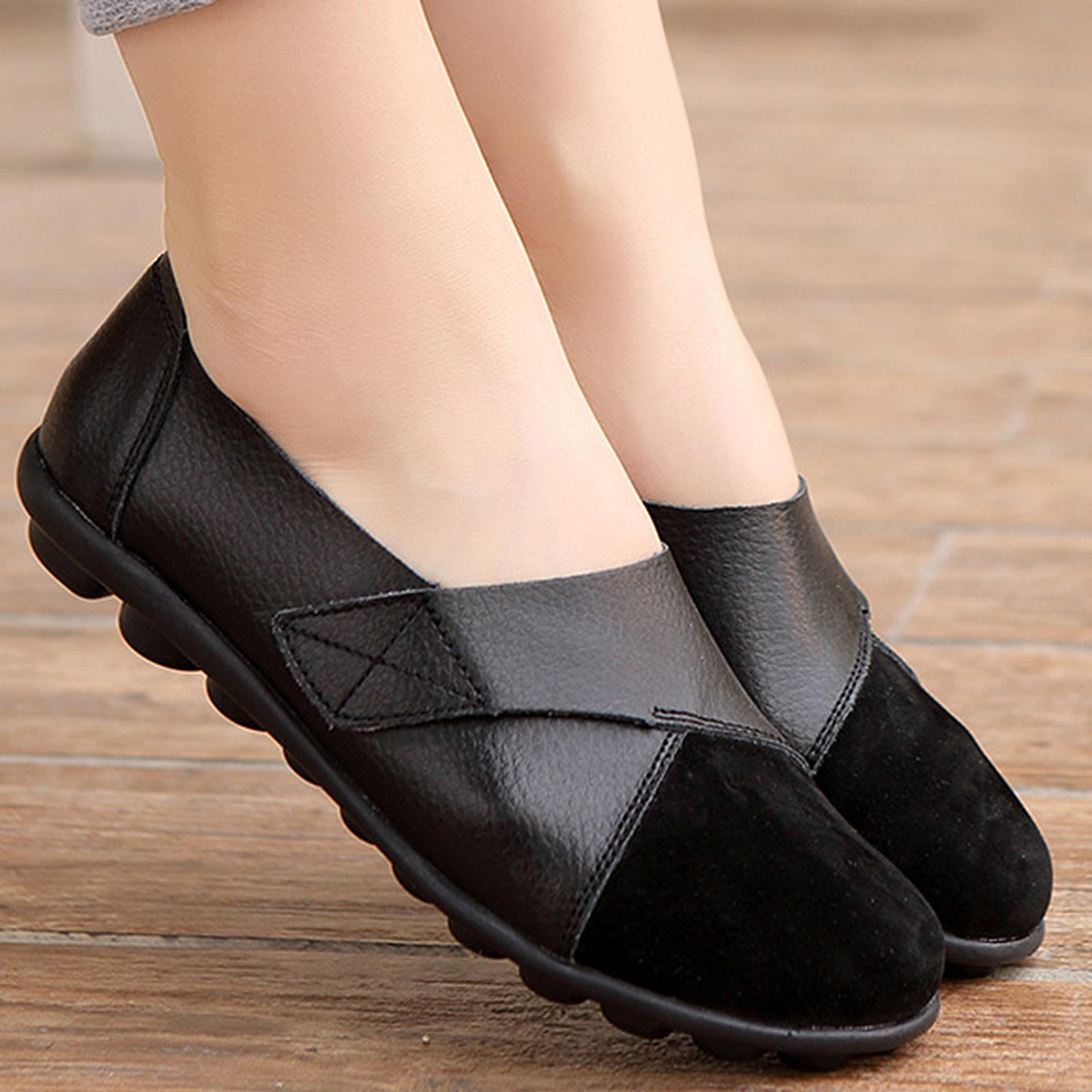 womens elegant flats, soft leather low heels casual flat shoes & stylish loafers for women footwear collection