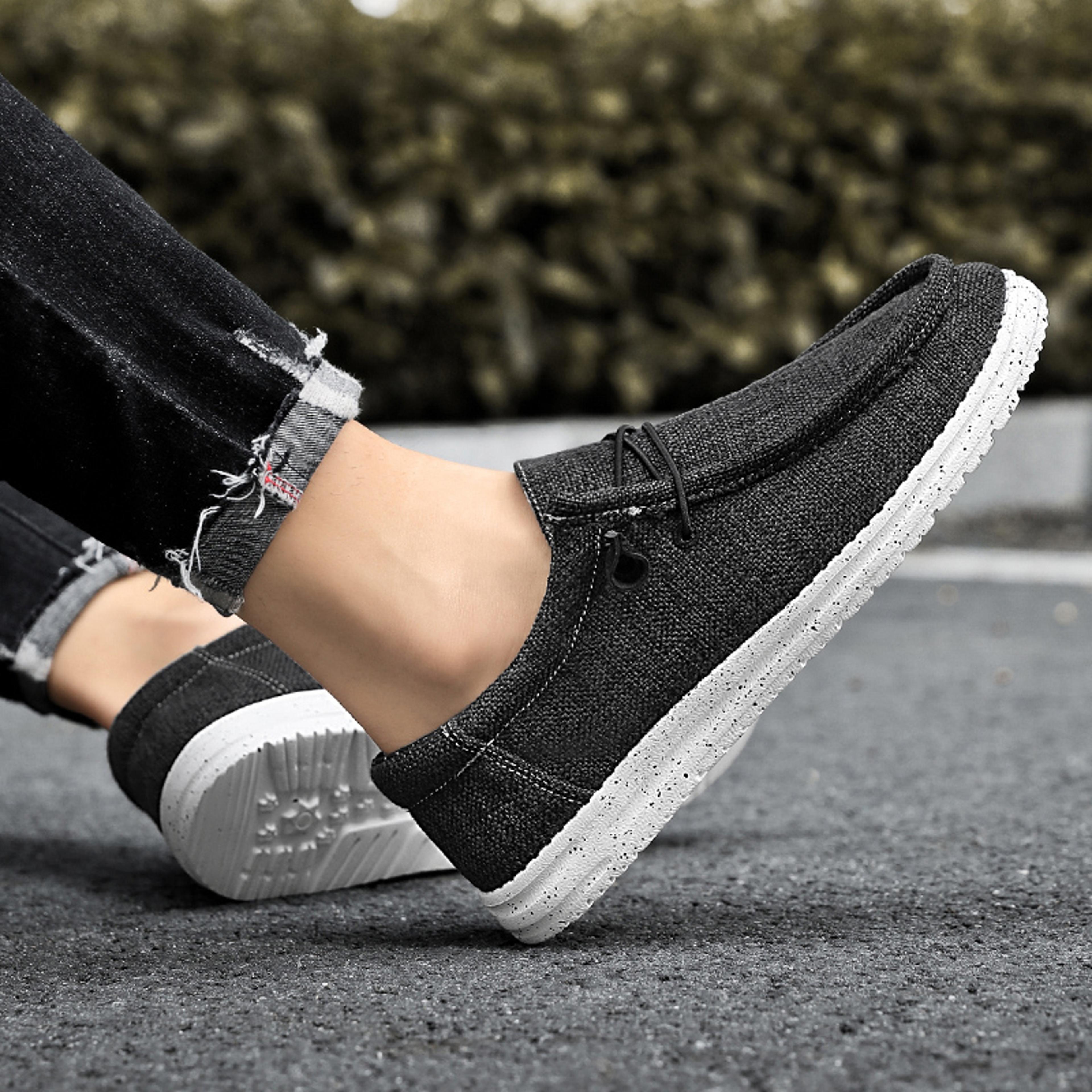lightweight slip-on men casual shoes, breathable, soft sole, comfortable flats for walking, travel & daily wear