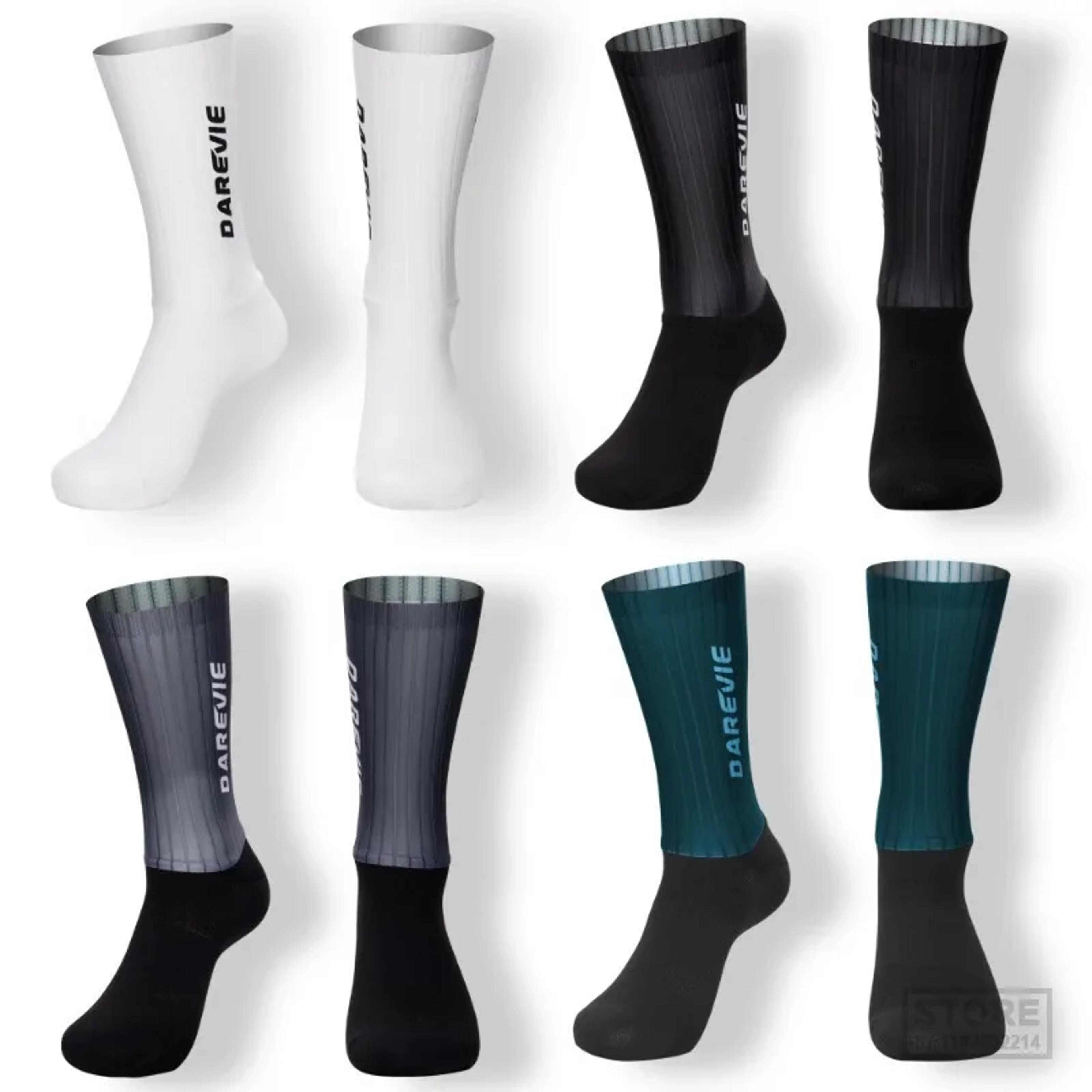 high-performance aero cycling socks, breathable anti-slip sports socks for men with moisture control design
