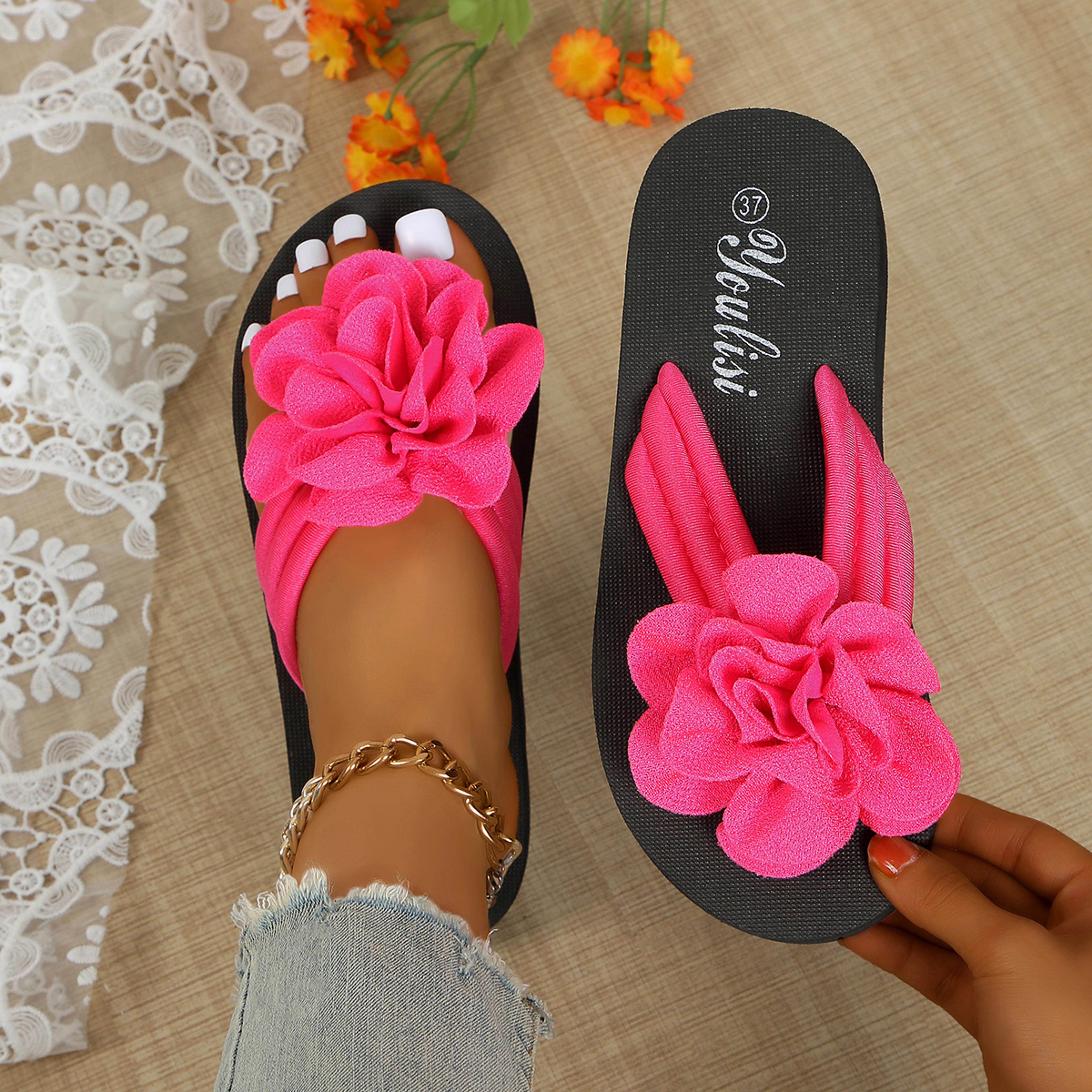 lightweight women slippers, non-slip home sandals, cool indoor outdoor flat slides, casual ladies flip flops