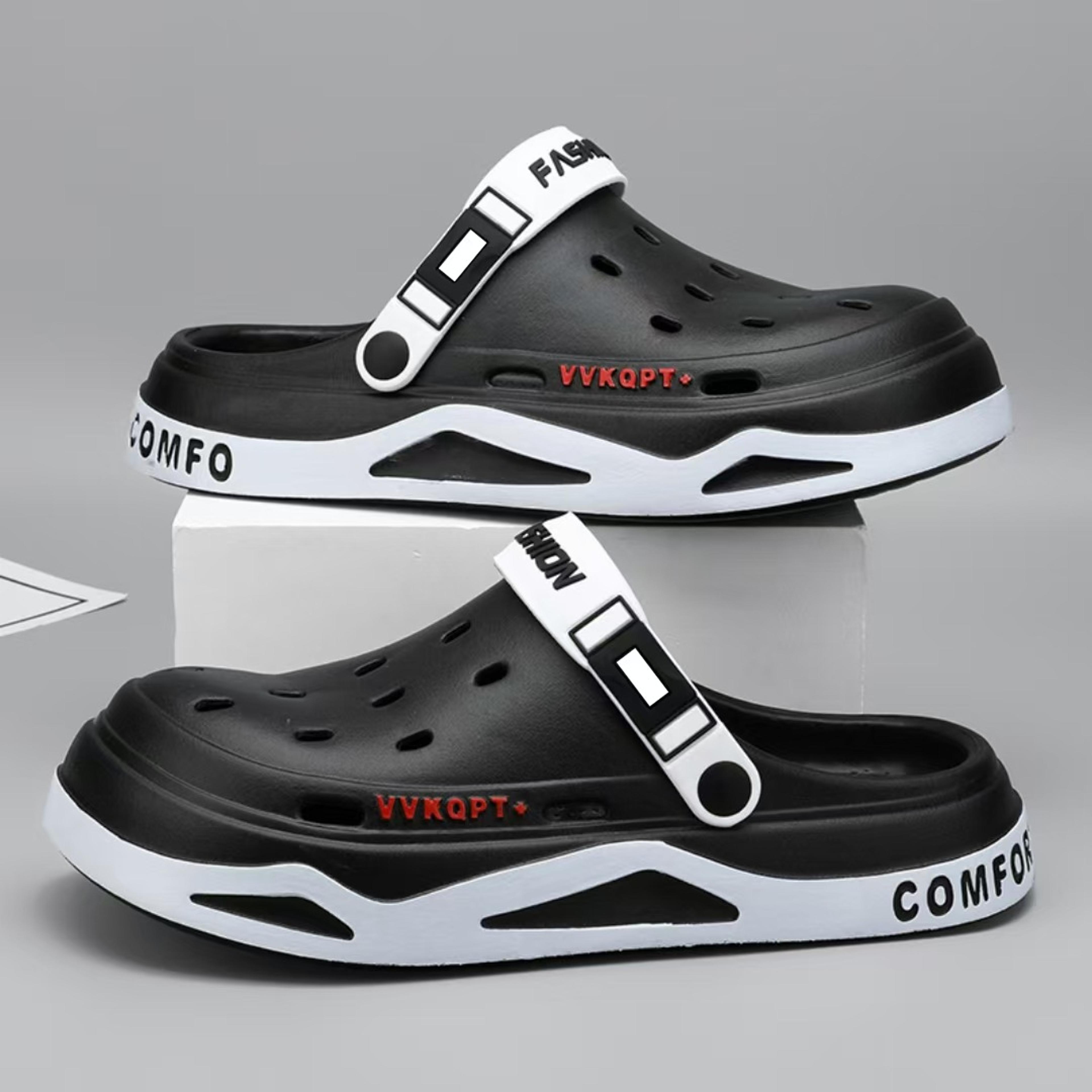 men summer sandals light eva clogs outdoor beach shoes platform casual male garden hole slippers