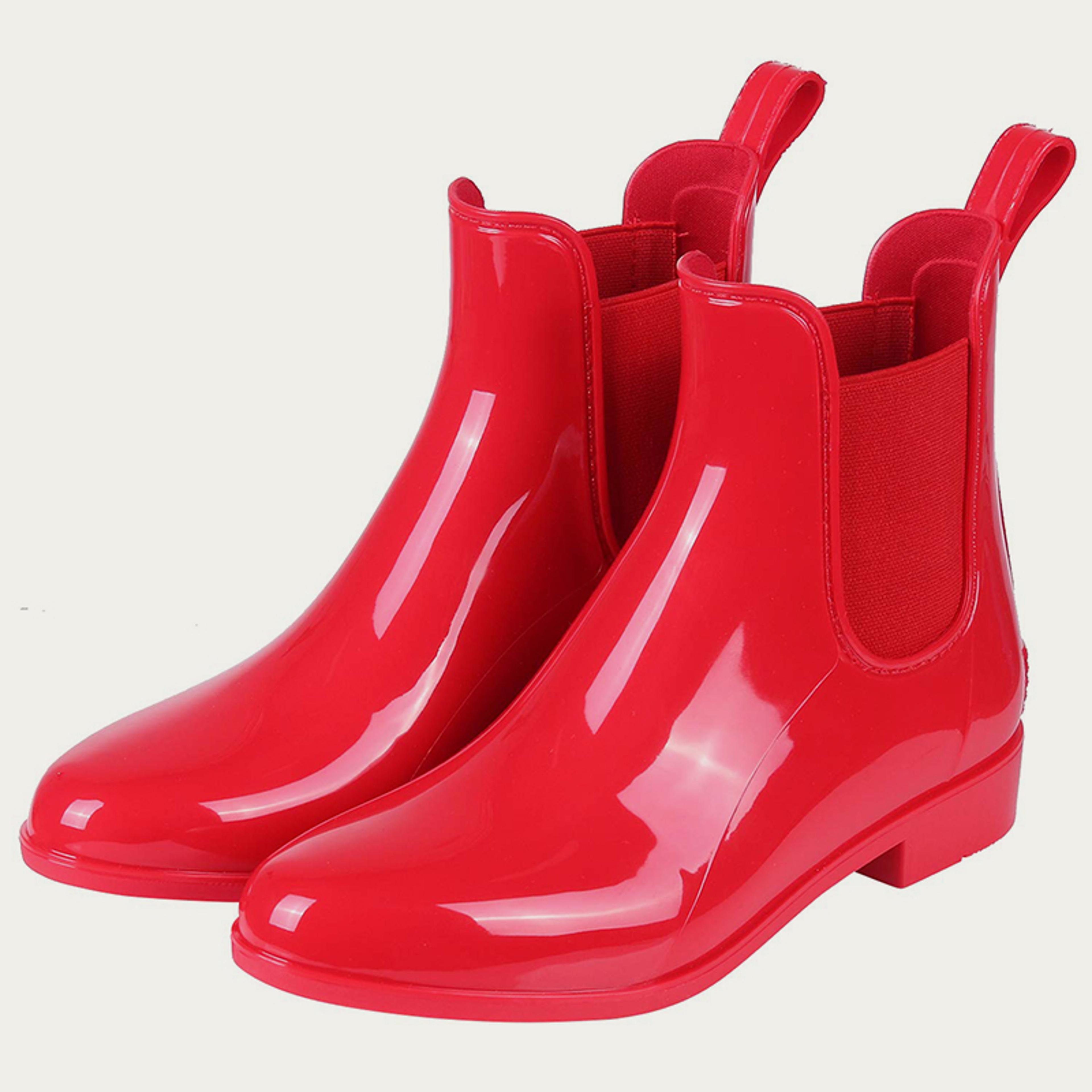 waterproof slip on bebealy womens short rain boots non-slip ankle booties garden outdoor boots