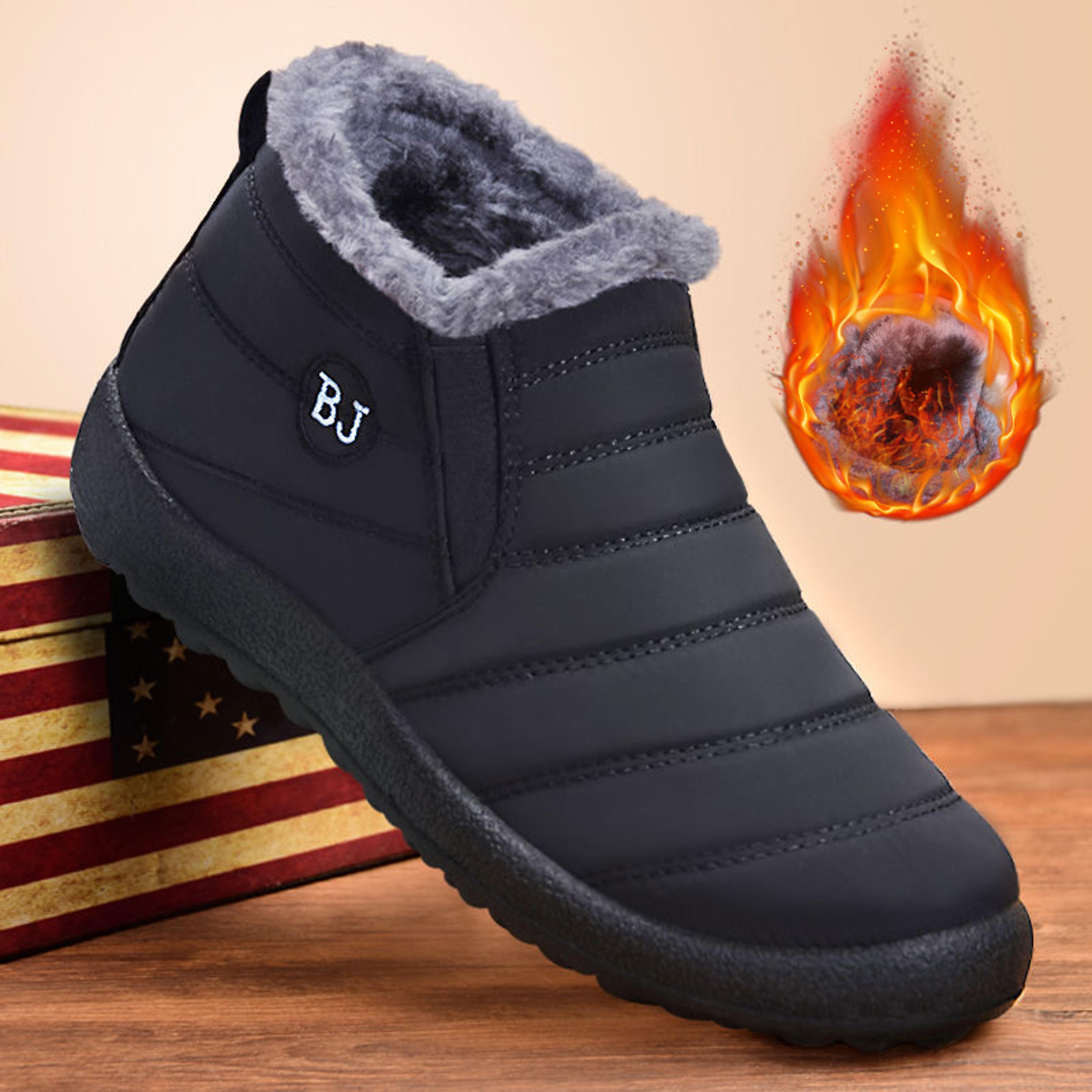 new women boots waterproof ankle boots casual slip on platform fashion snow boots winter shoes for ladies