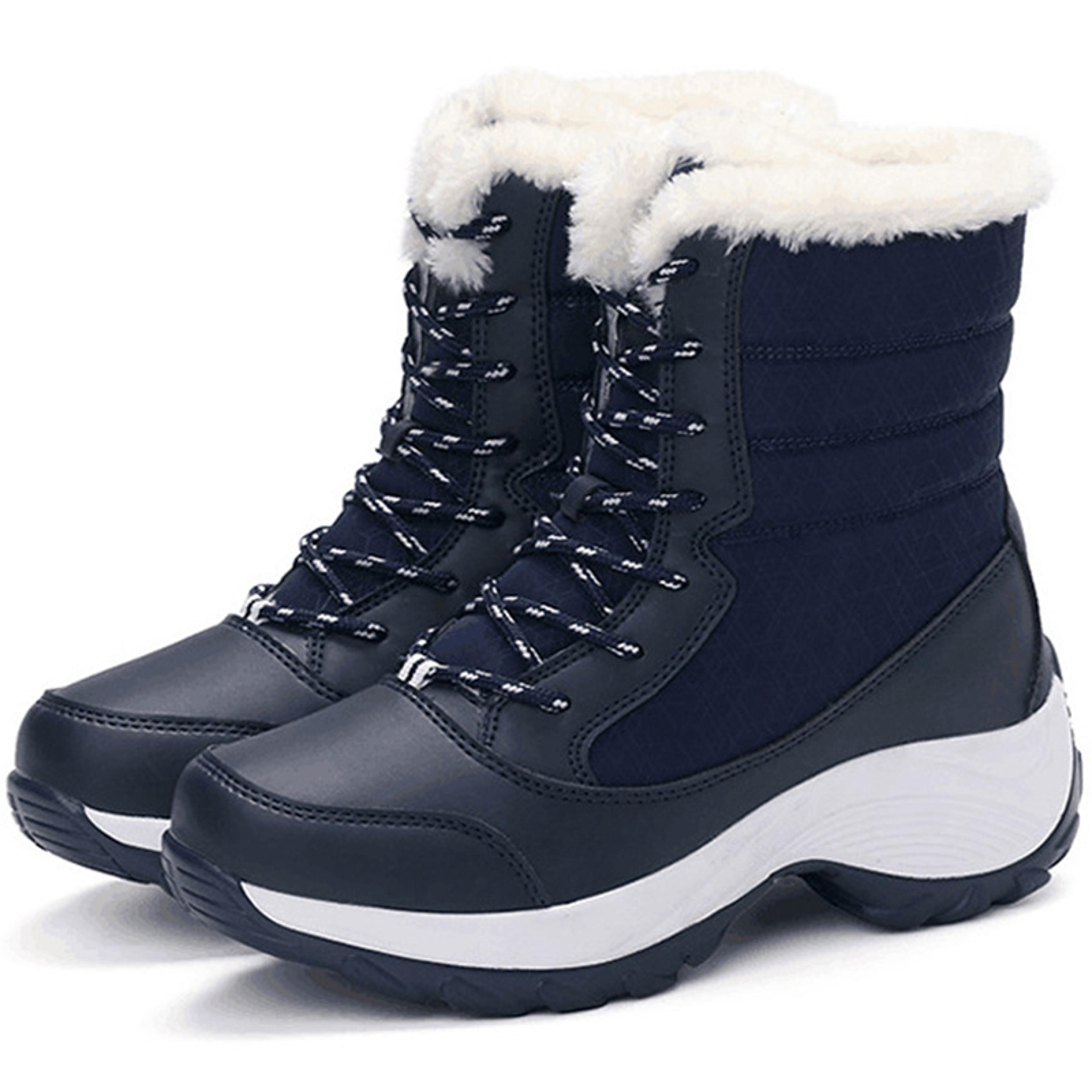 winter heels for women, lightweight ankle boots, snow platform shoes for women