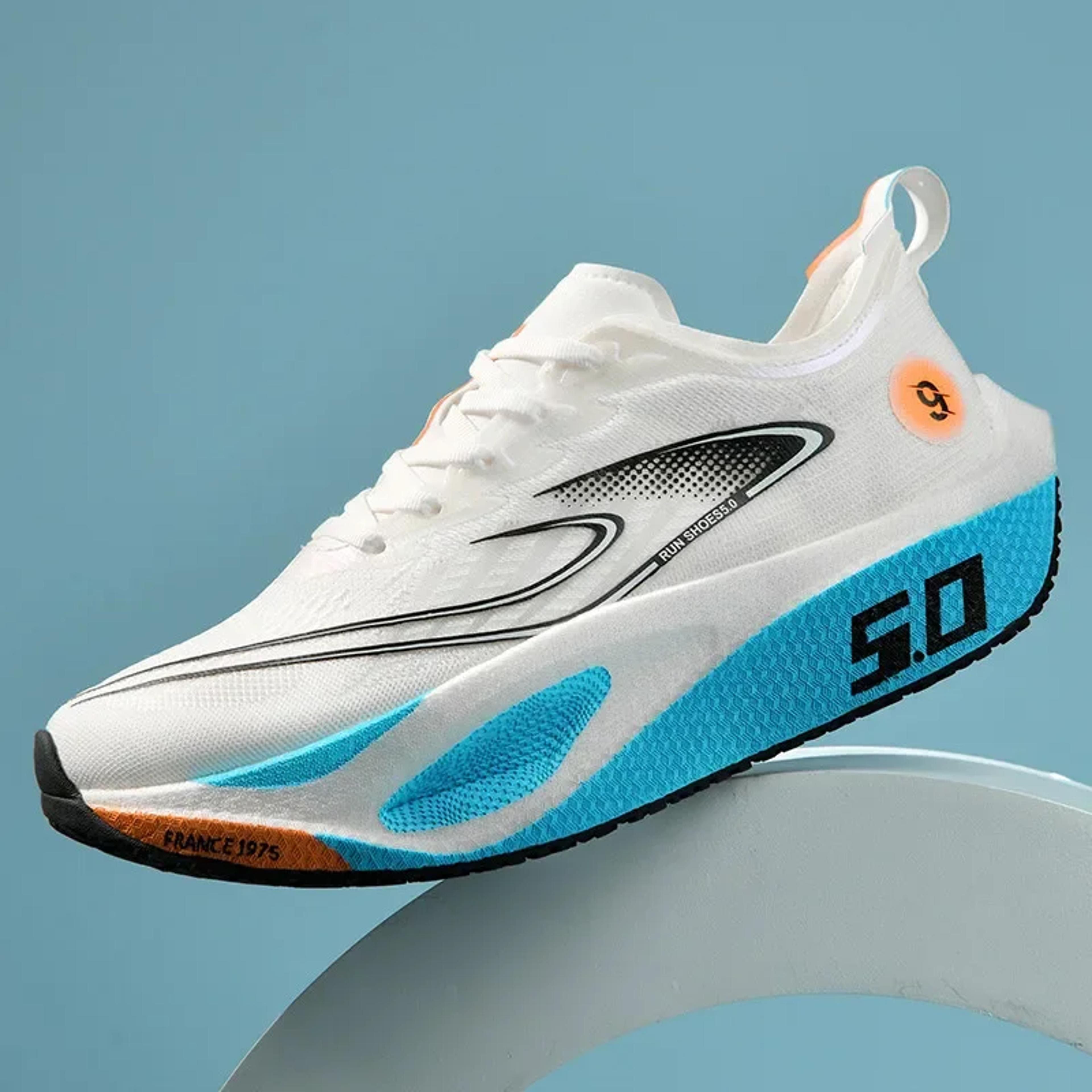 professional marathon racing sneakers with full carbon plate, lightweight breathable sports shoes for men and women