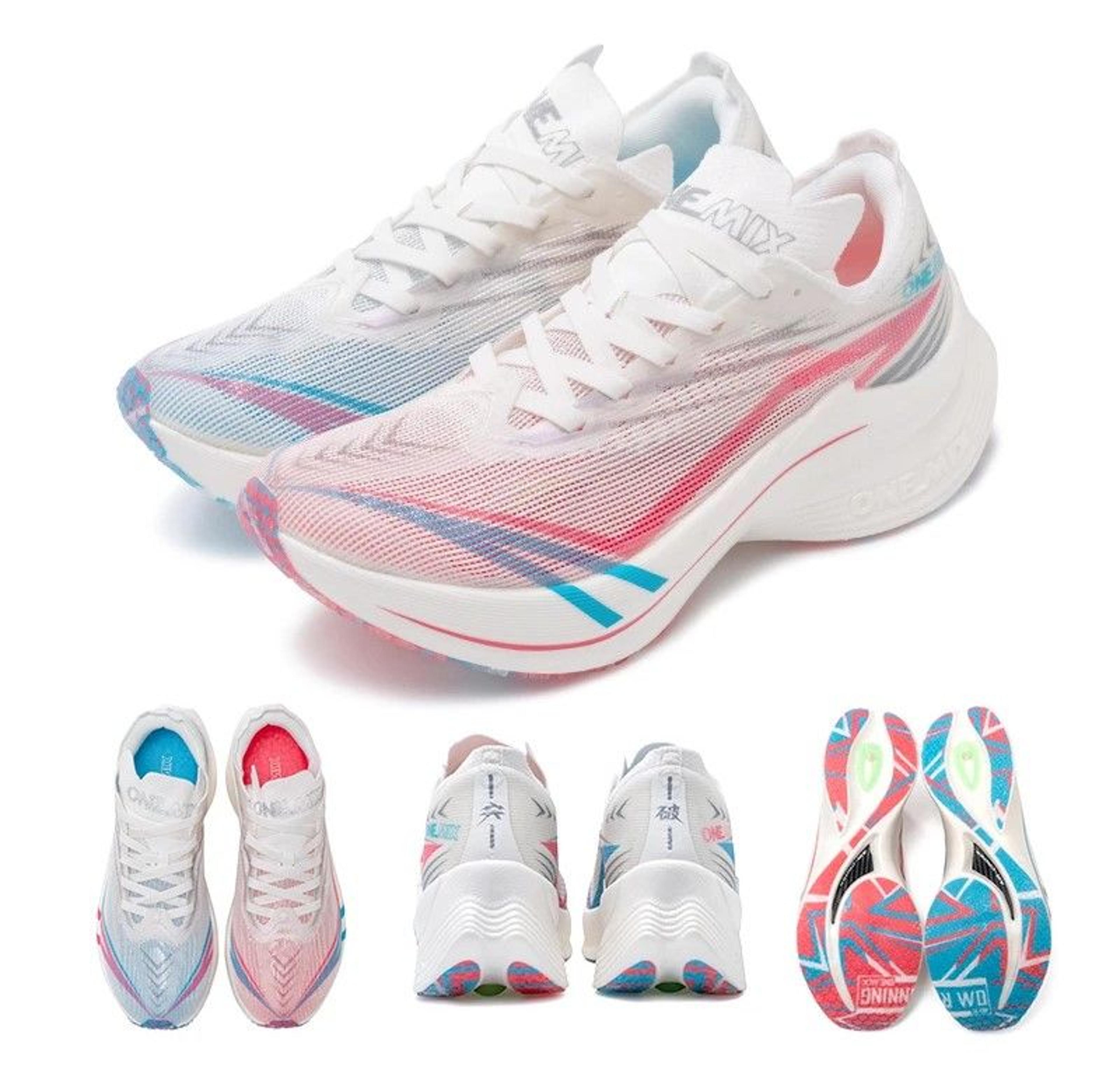 ultralight marathon running shoe with carbon plate, bounce shock-absorbing sneakers, stable support pro tests