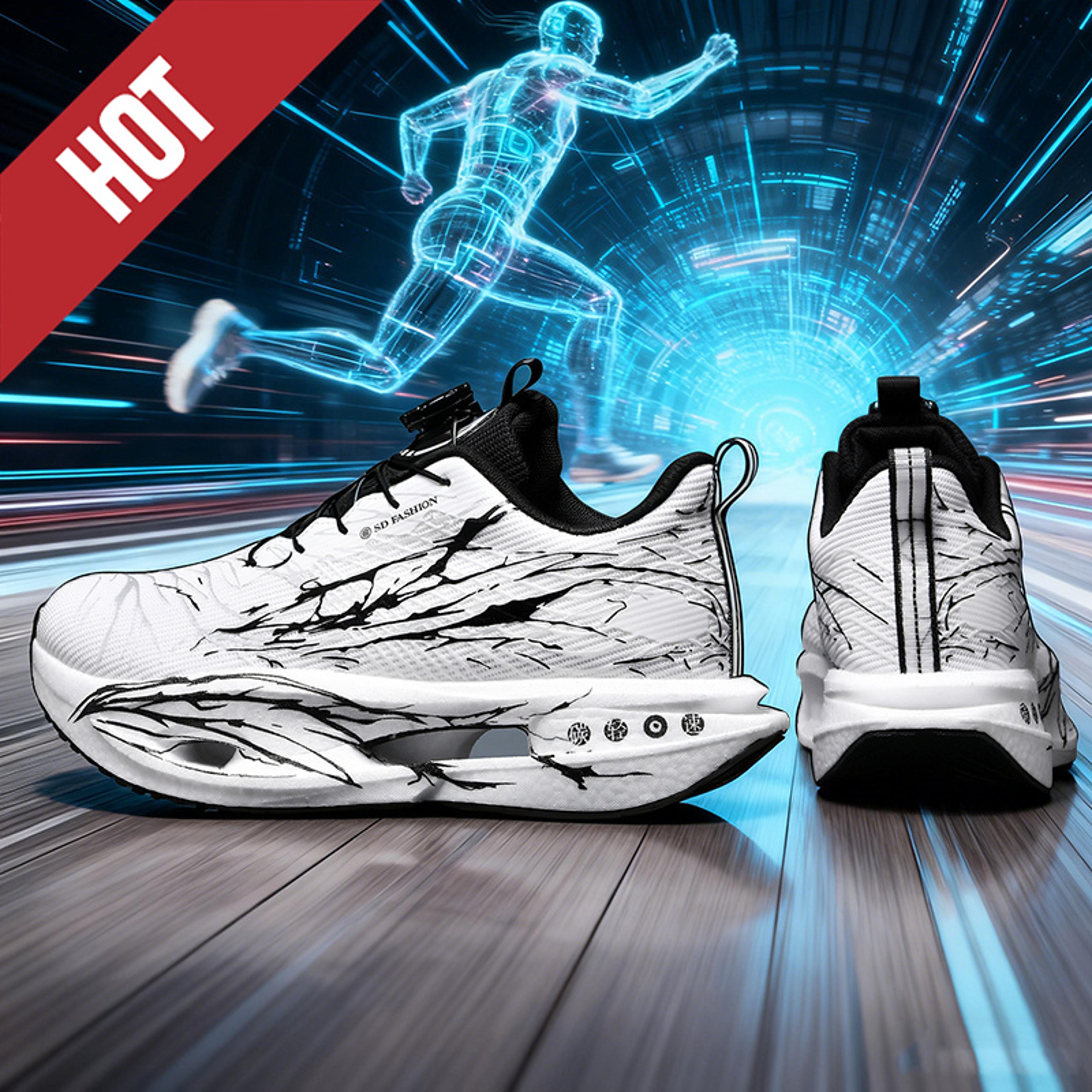 comfortable athletic running shoes for men and women lightweight antiskid breathable casual sports sneakers carbon board
