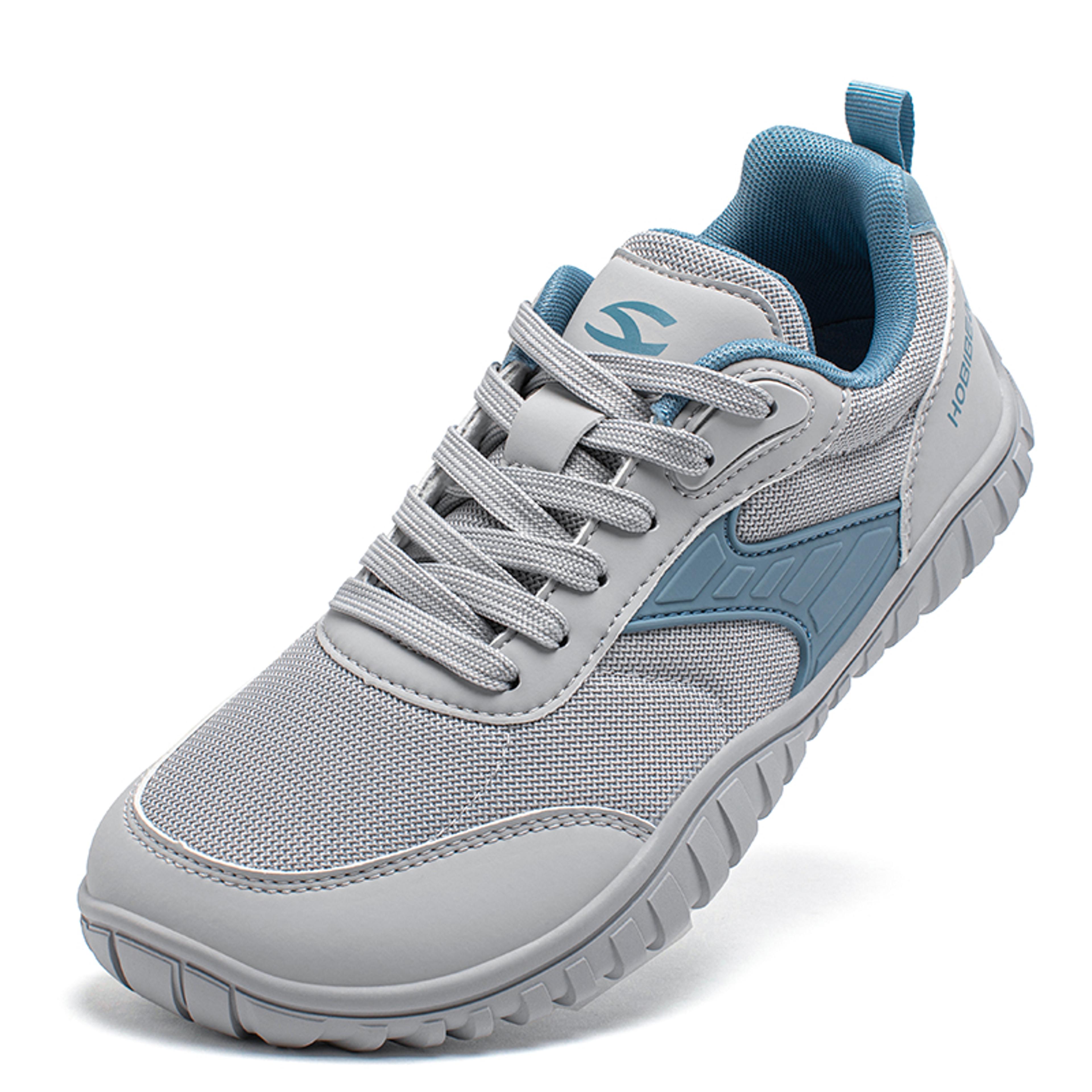 wide toe minimalist shoes, artificial leather running sneakers for men and women, breathable lightweight walking shoes