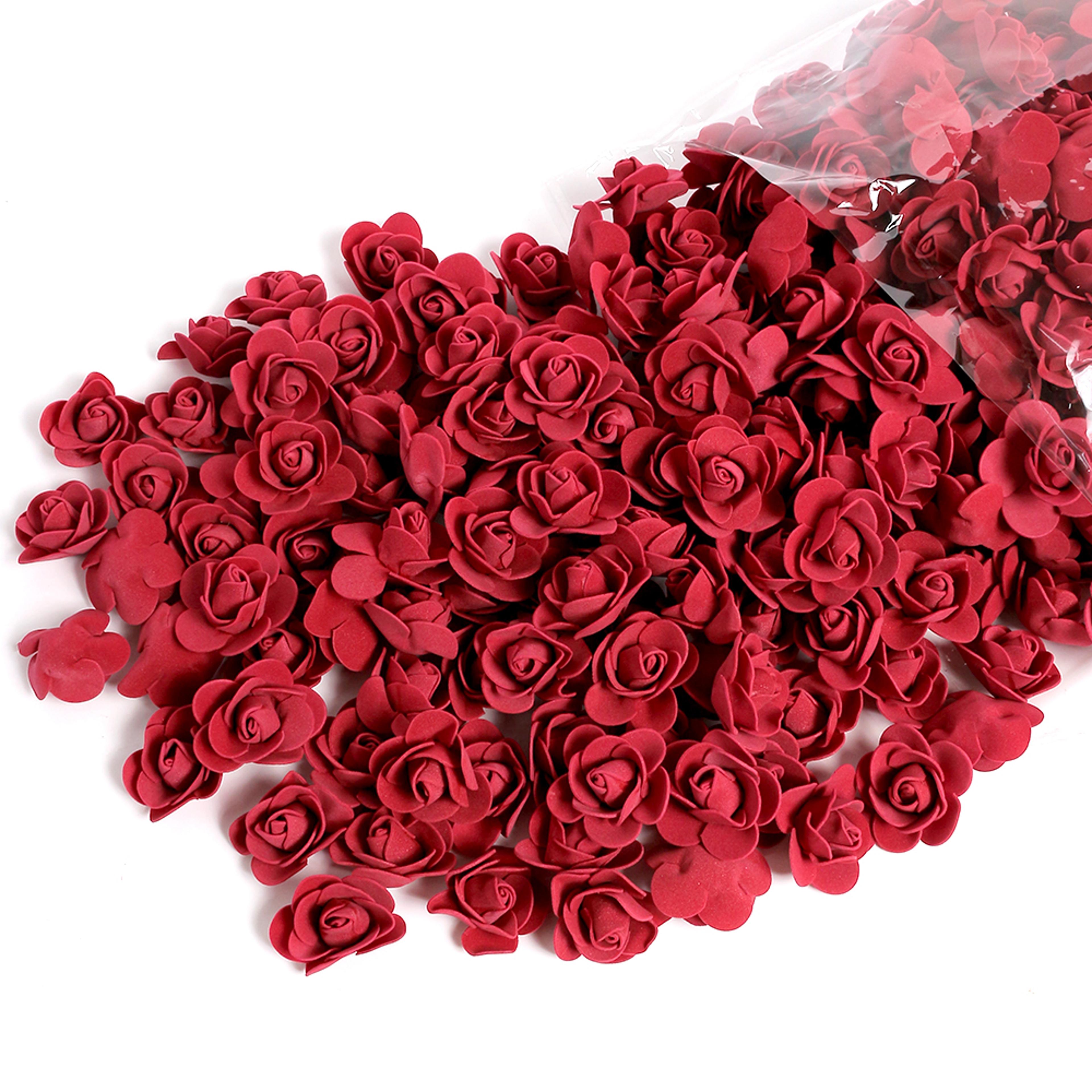 artificial rose flowers fake flower head for home room decor party wedding marriage decoration accessory