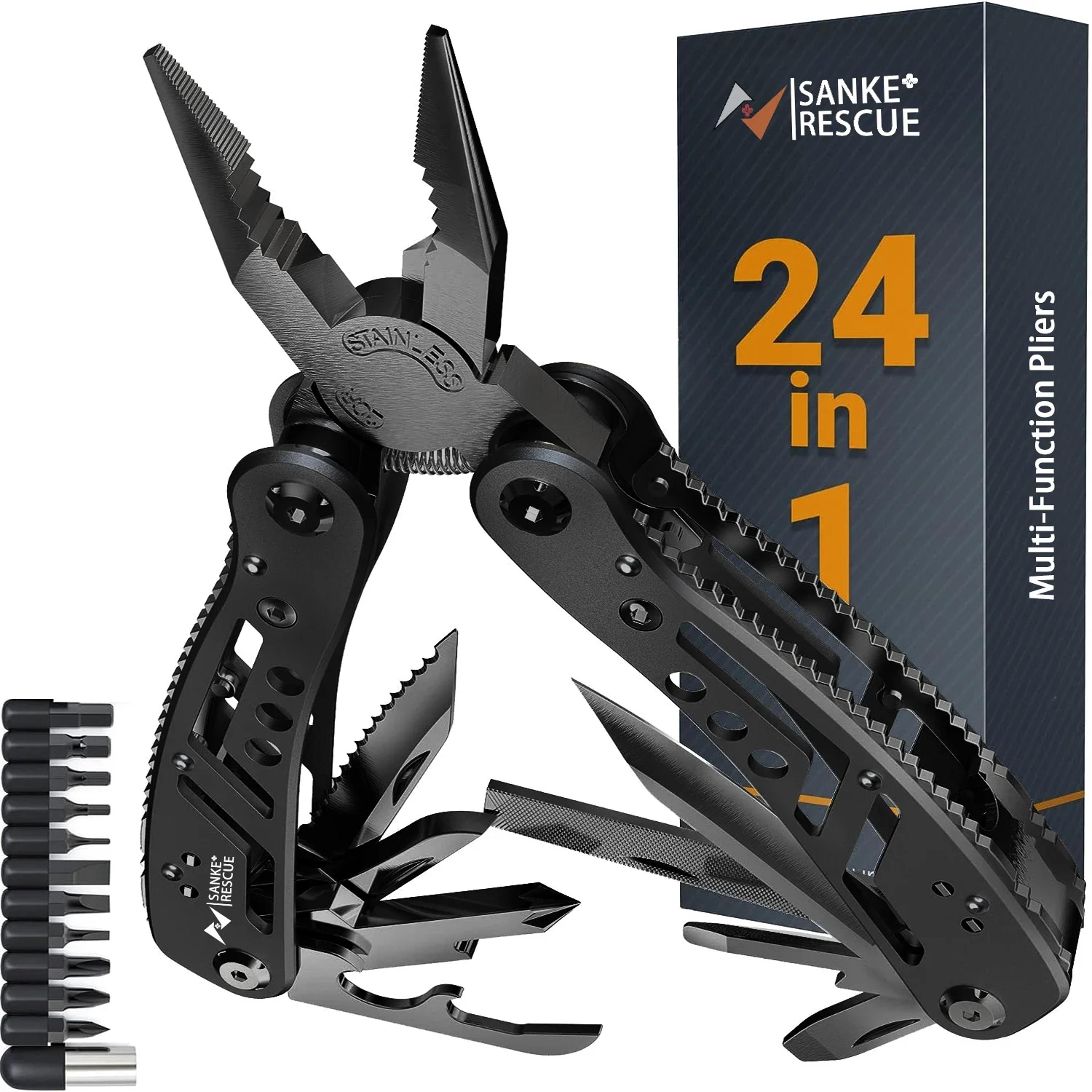professional electrician 24 in 1 universal diagonal pliers, anti slip hardware wire cutters, durable repair tools