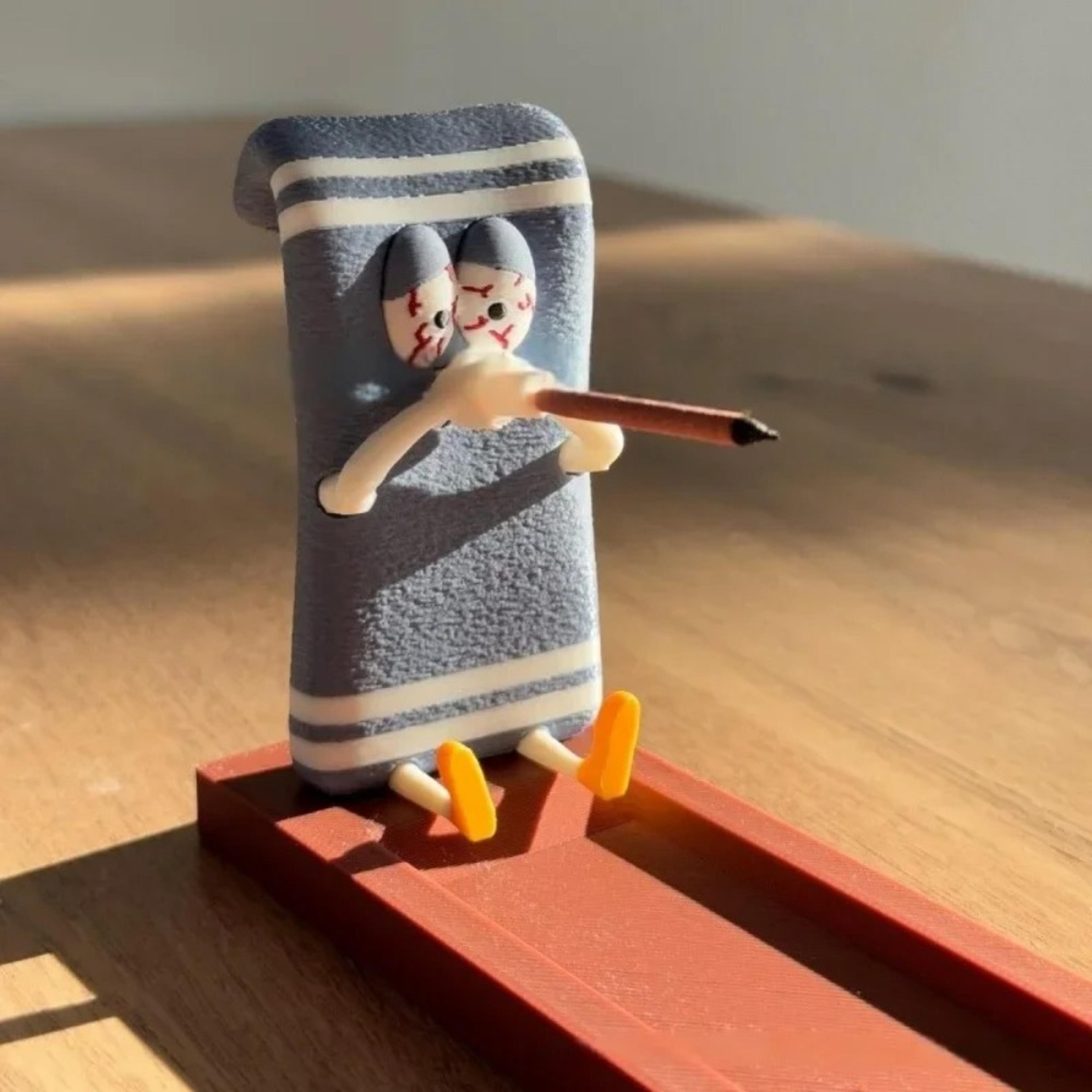 creative funny incense stick holder, handcrafted plastic incense burner, indoor heat resistant candle holder for yoga
