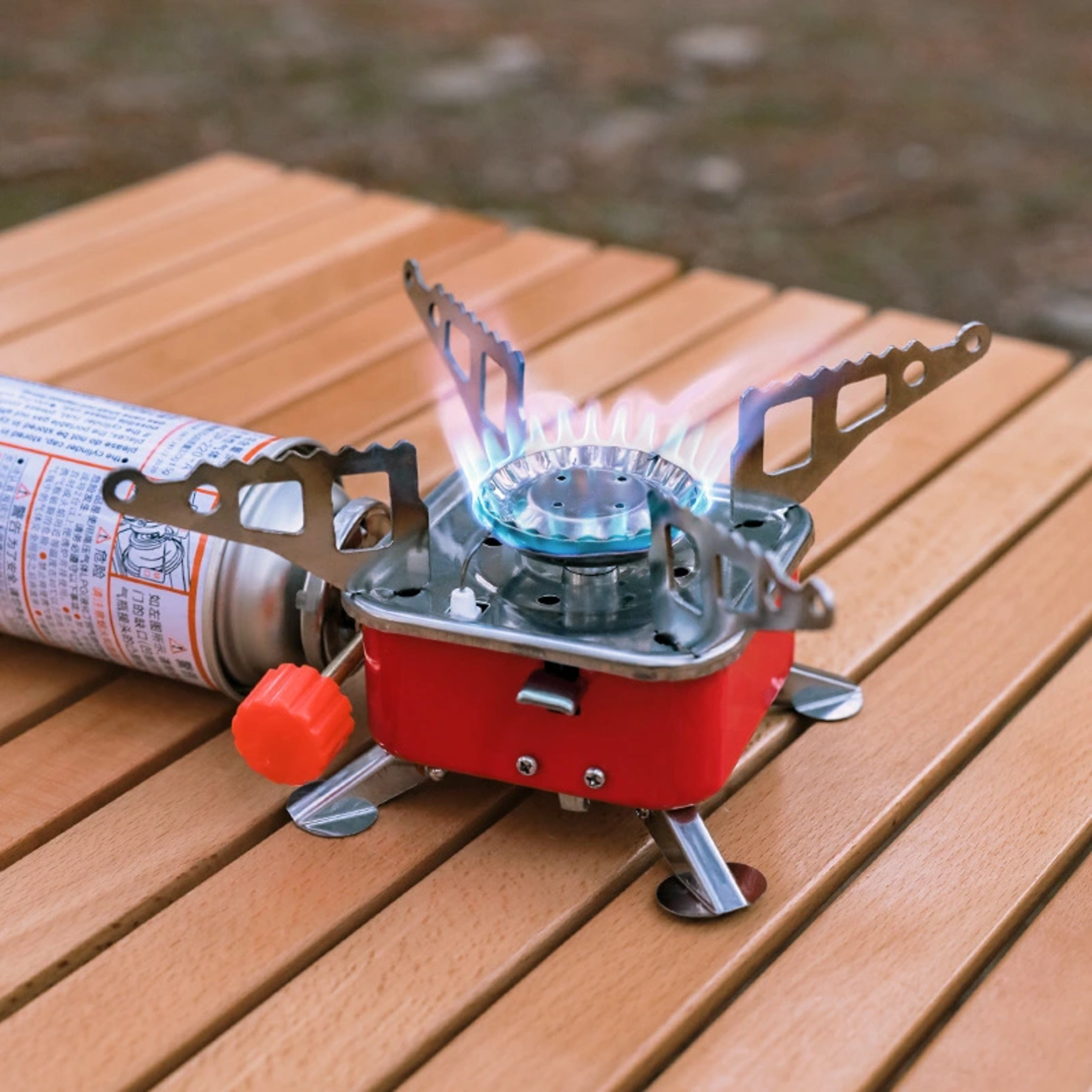 ultralight portable folding mini square cassette gas stove, outdoor cooktop for camping, hiking, travel, picnic backpack