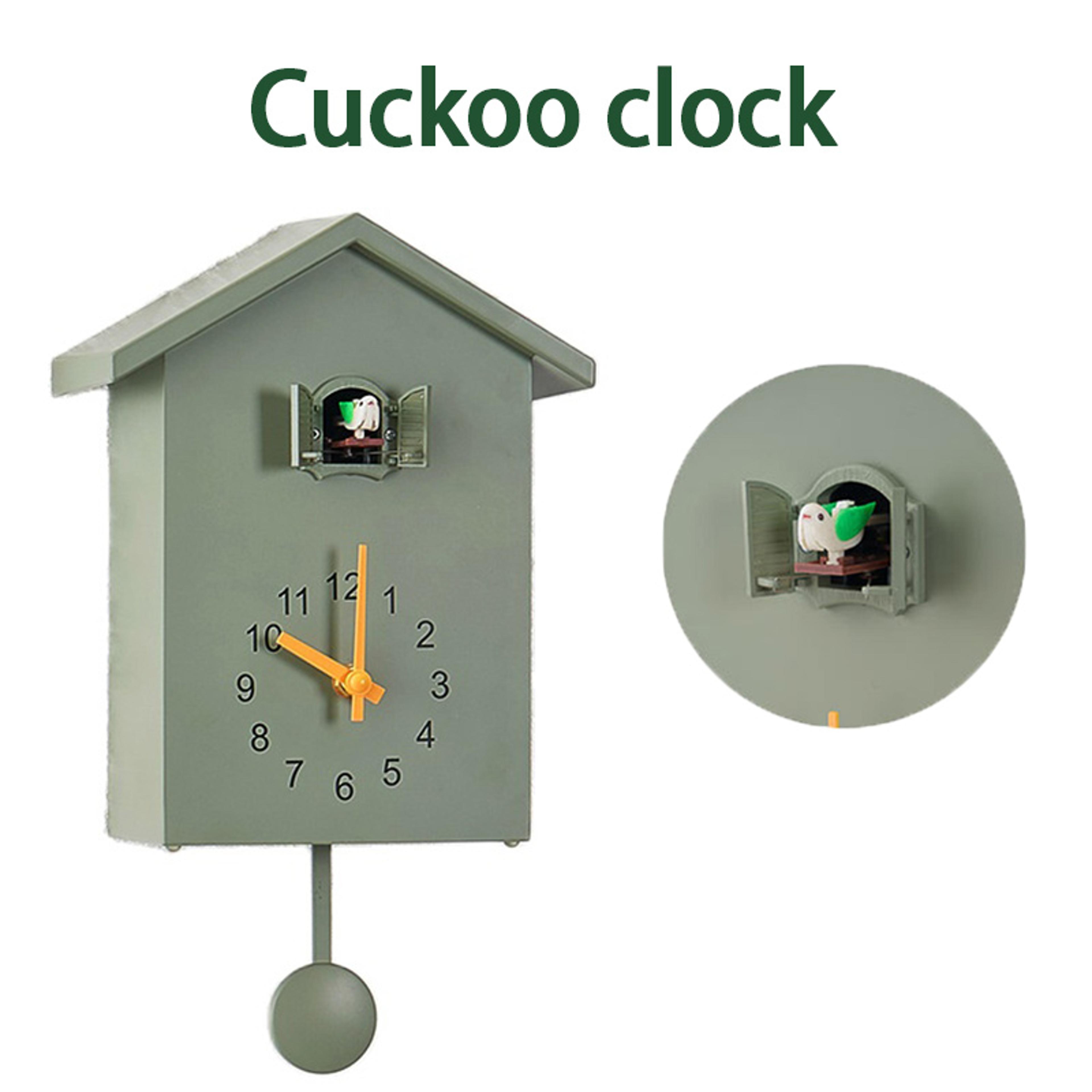 cuckoo quartz wall clock, modern bird home living room hanging watch, horologe clocks timer office home decoration
