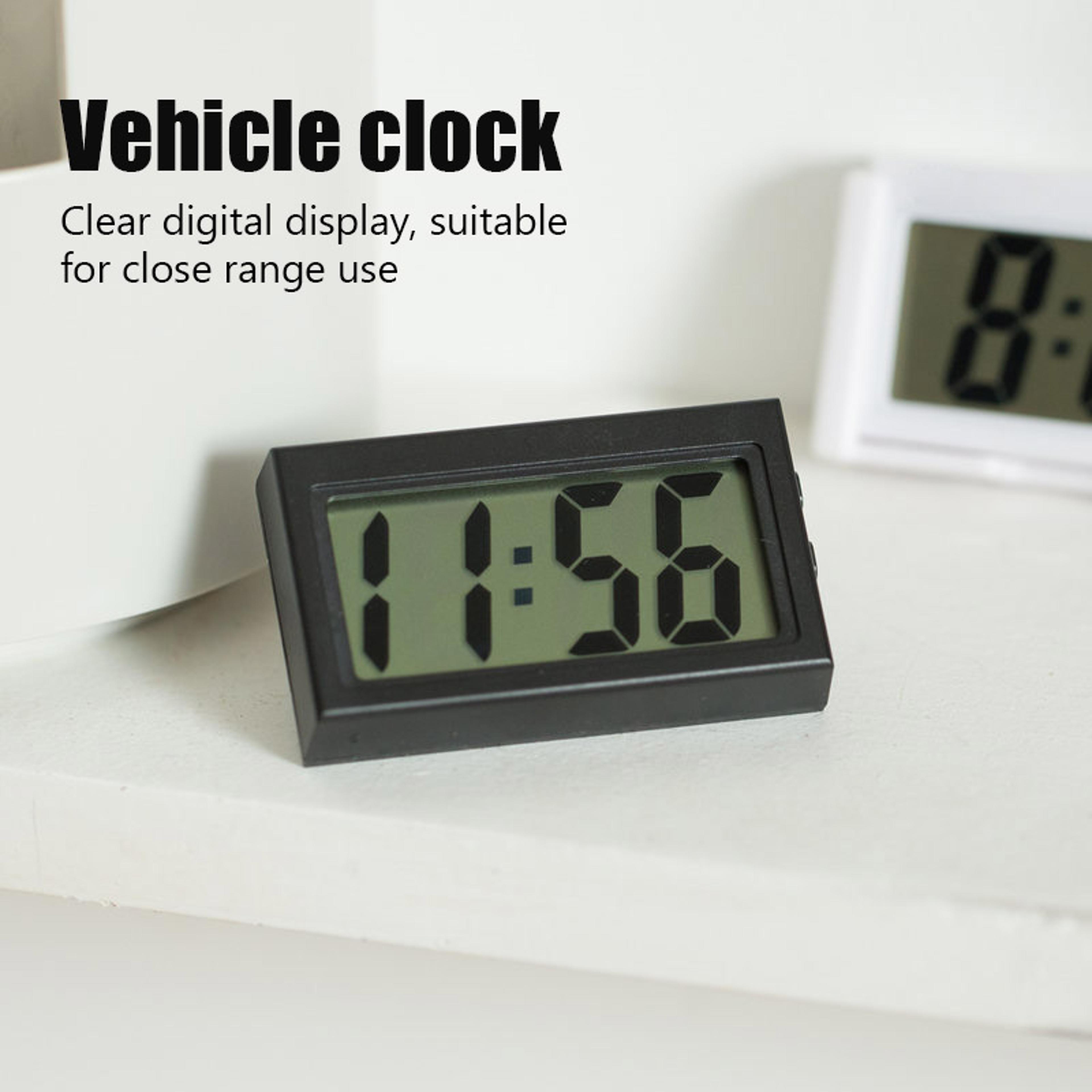 electronic wall clock, large screen digital display, stickable home clock, mini car clock, room desktop table clock