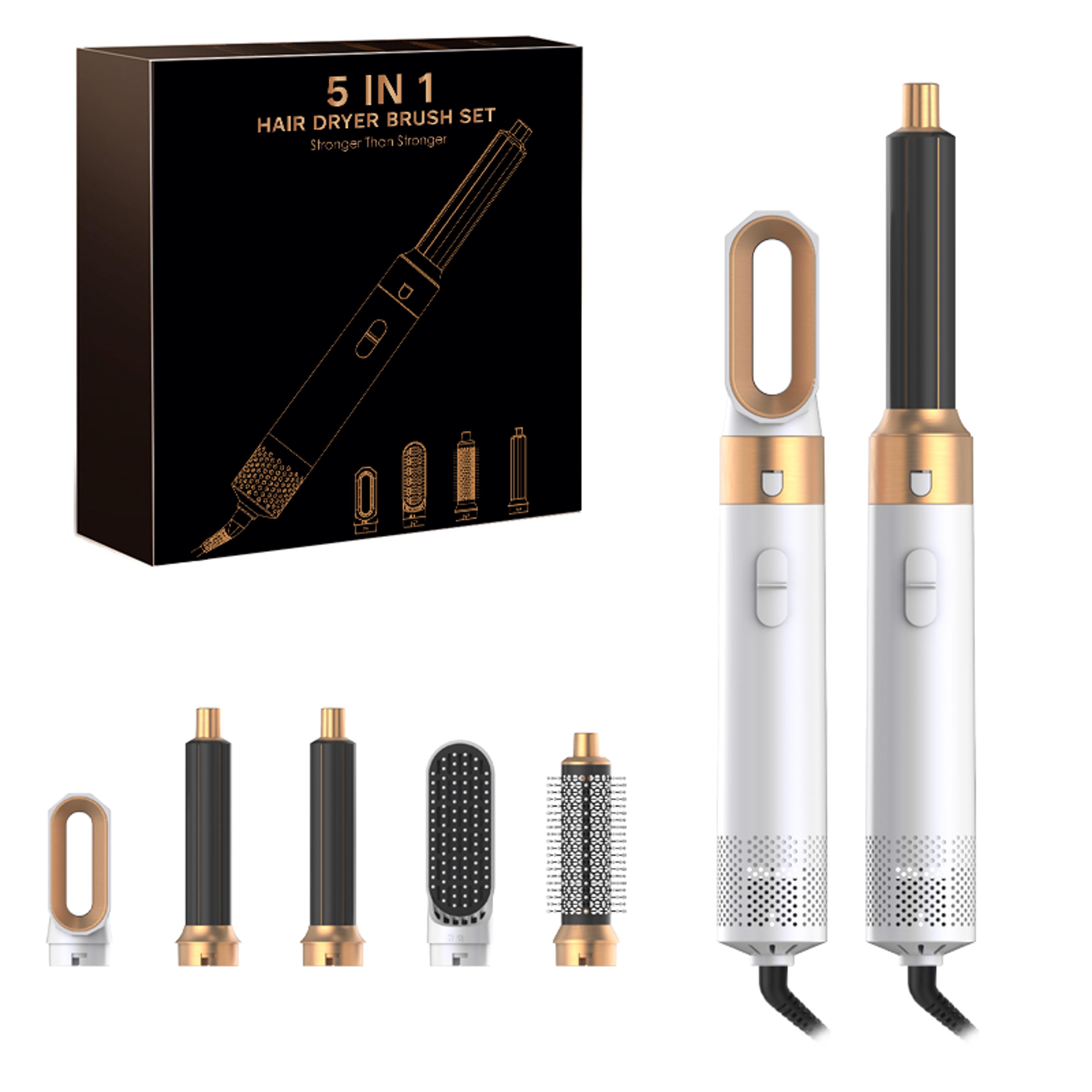 professional air hair styler, low noise hair tool, curling straightening system, hair drying hot air brushes kit